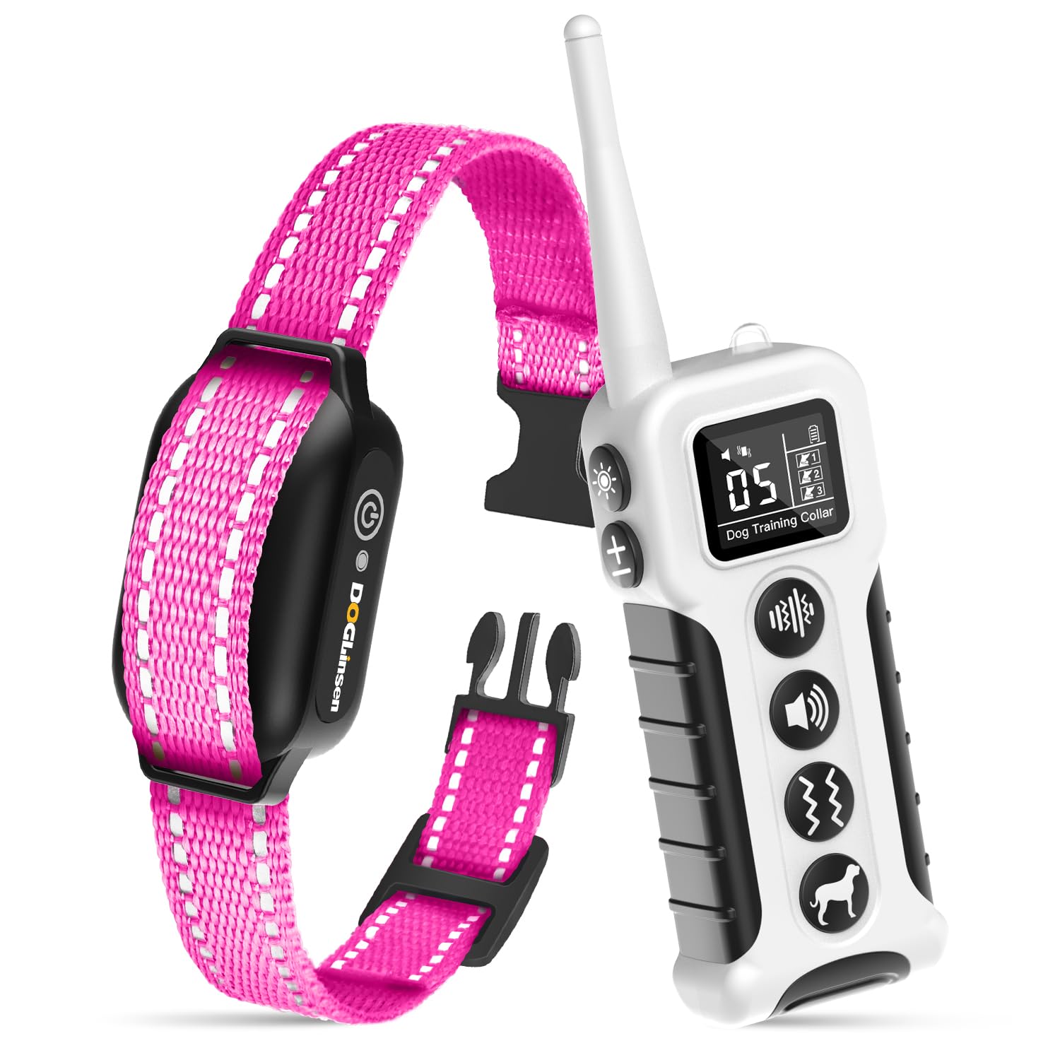 Doglinsen No Shock Dog Training Collar With Remote 3300Ft Range, Vibrating Dog Collar, Vibration Collar For Small Medium Large D