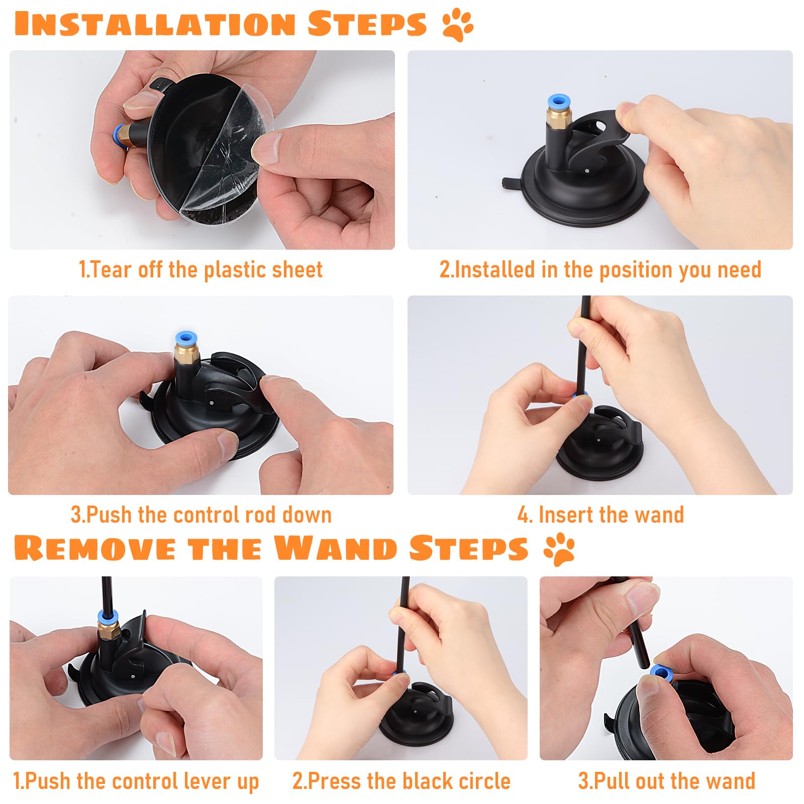 Oziral Cat Feather Toys, 10Pcs Toys With Super Suction Cup, 2Pcs Detachable Wand & 6Pcs Replacement Teaser Refills, Interactive