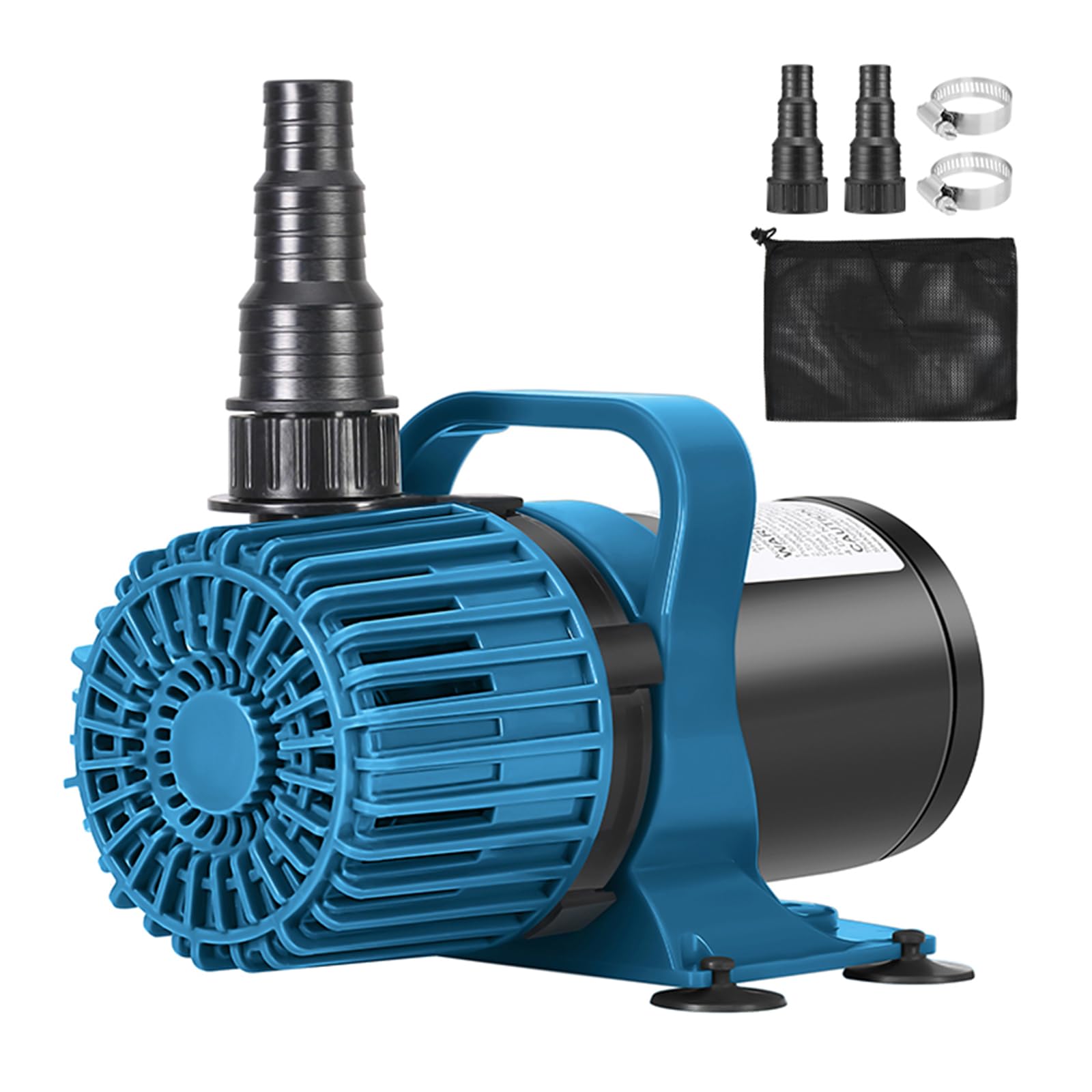 TONGCHANT 1600GPH 100W Outdoor Pond Pump for Koi Pond, Waterfall, Aquarium and Water Garden, Large Fountain Pump with 20ft Cord,