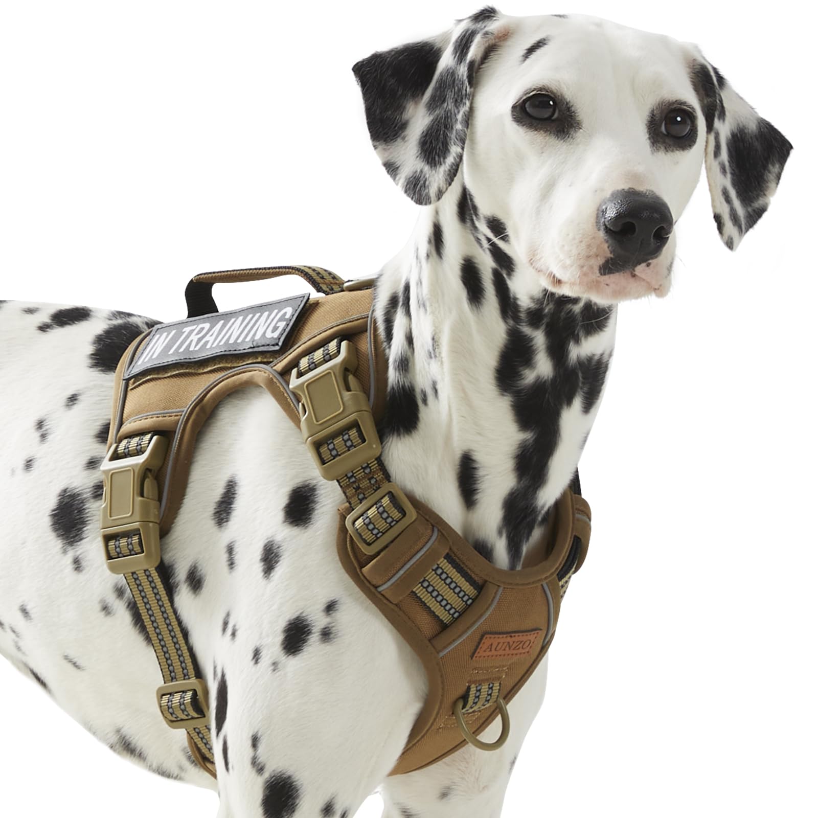 Non Pulling Tactical Dog Harness For Medium Dogs, Adjustable Reflective Harness Vest With Handle, For Working Training Hiking Wa