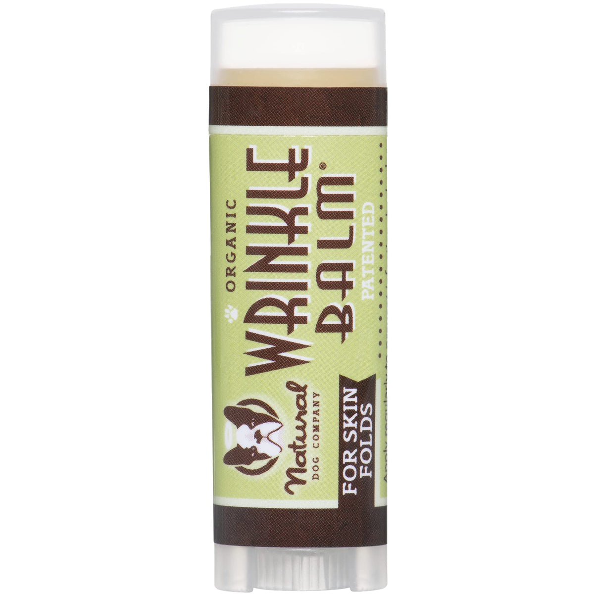 Natural Dog Company Wrinkle Balm, Travel Stick, 0.15 Oz, Dog Lotion For Dry Itchy Skin, Cleans Wrinkles, Yeast Infection Treatme