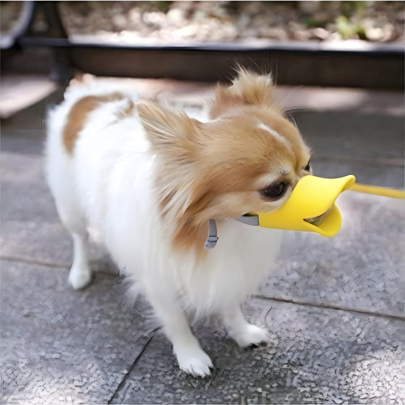 Nacoco Anti Bite Duck Mouth Shape Dog Mouth Covers Anti-Called Muzzle Masks Pet Mouth Set Bite-Proof (Yellow, M)