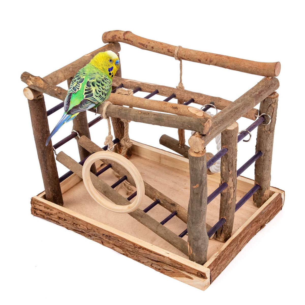 Niteangel Natural Living Playground For Birds, Bird Activity Center