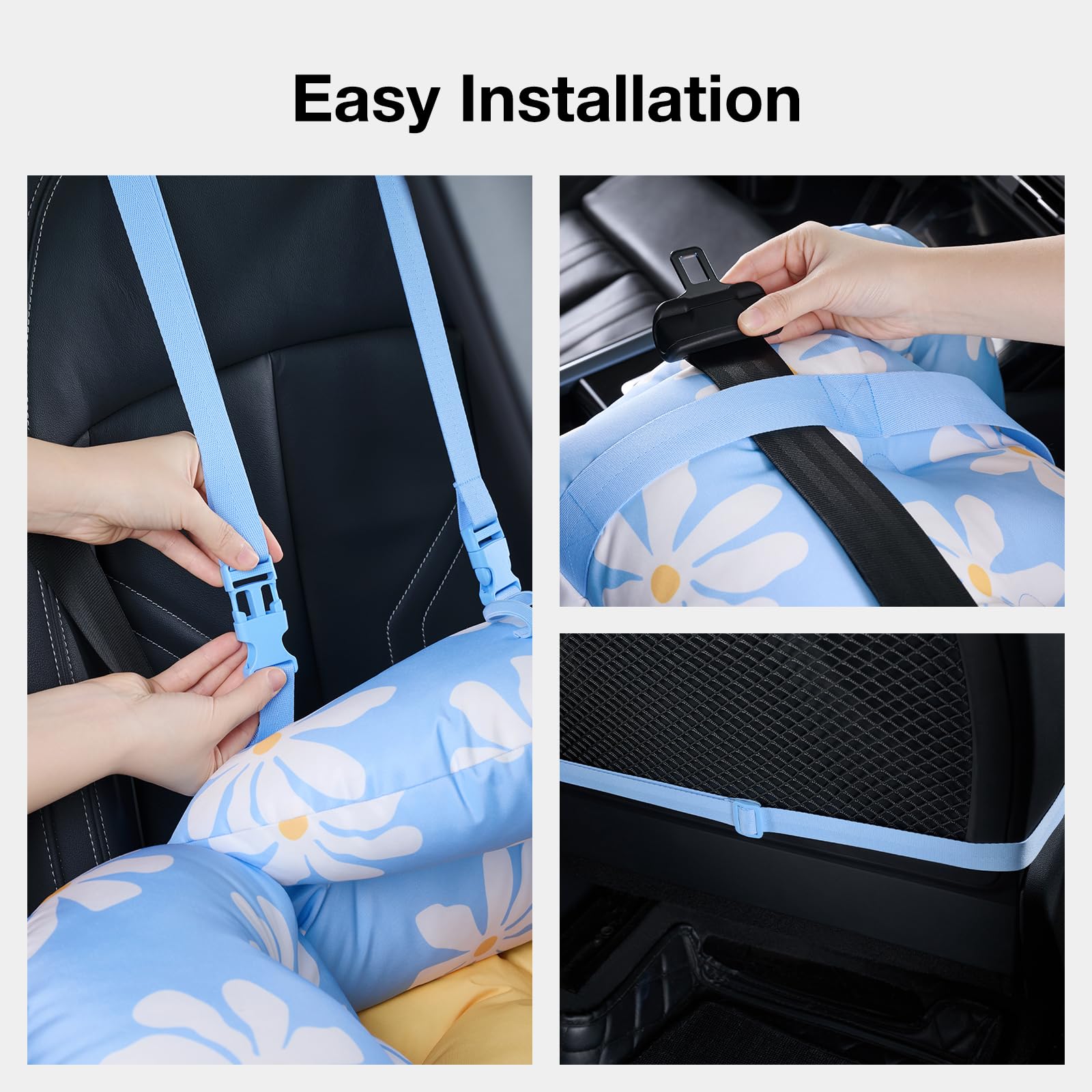 Vetreska Pet Car Seat For Small Dogs - Washable Cat Carrier For Car Seat Portable Puppy Dog Bed, Pet Travel Carrier Bed With Saf