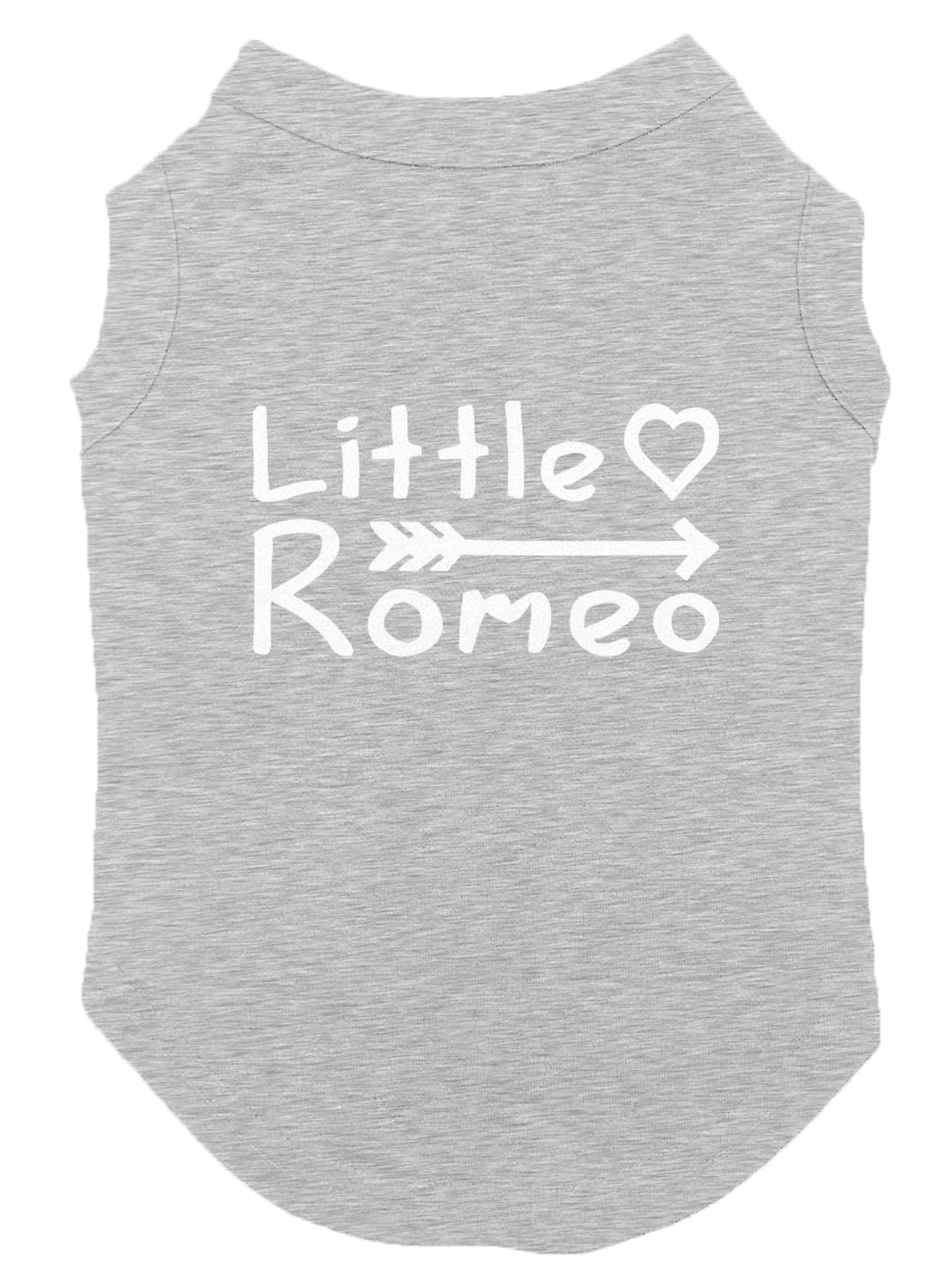 Little Romeo - Stud Handsome Cute Juliet Love Dog Shirt (Light Gray, 2X-Large)