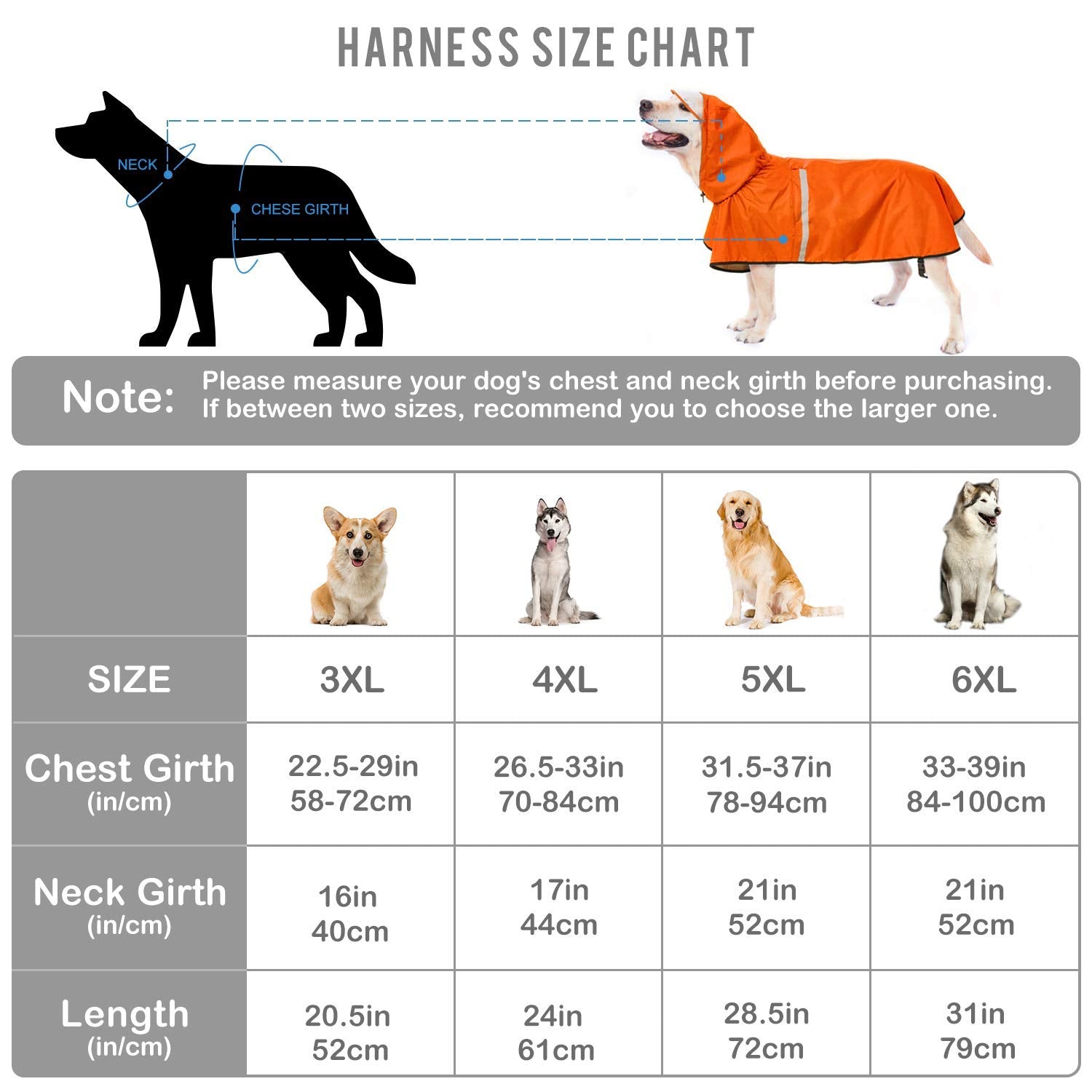 Dog Raincoat With Adjustable Belly Strap And Leash Hole - Hoodie With Reflective Strip - Waterproof Slicker Lightweight Breathable Rain Poncho Jacket For Medium Large Dogs - Easy To Wear, Orange 5Xl