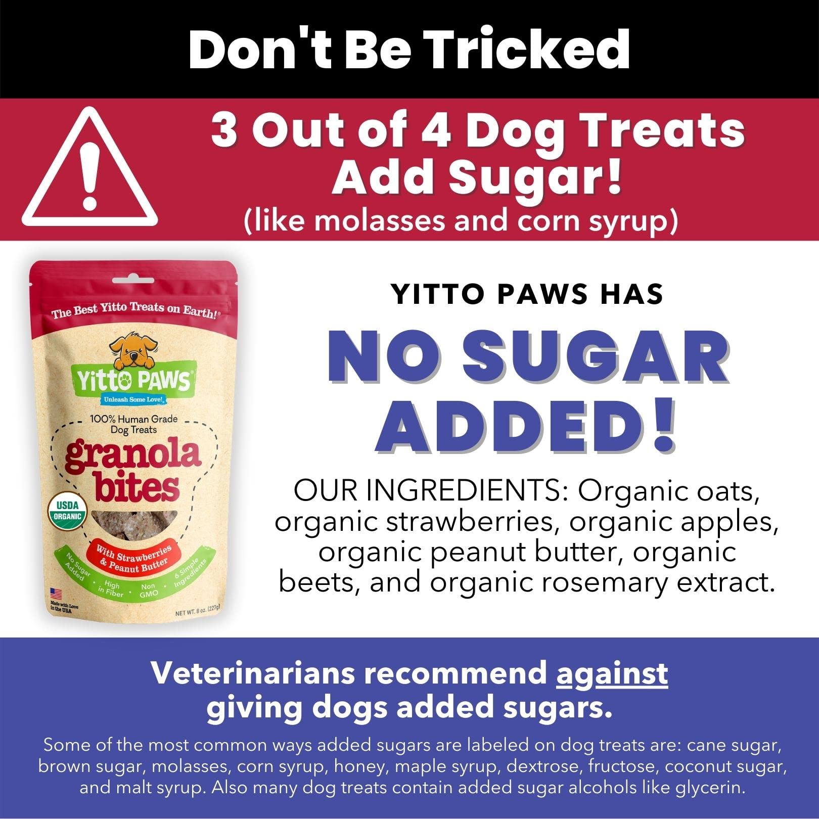 Crunchy Organic Peanut Butter Dog Treats, Strawberry & Oats Healthy Dog Treats, Vegan All Natural Dog Training Treats Made in US