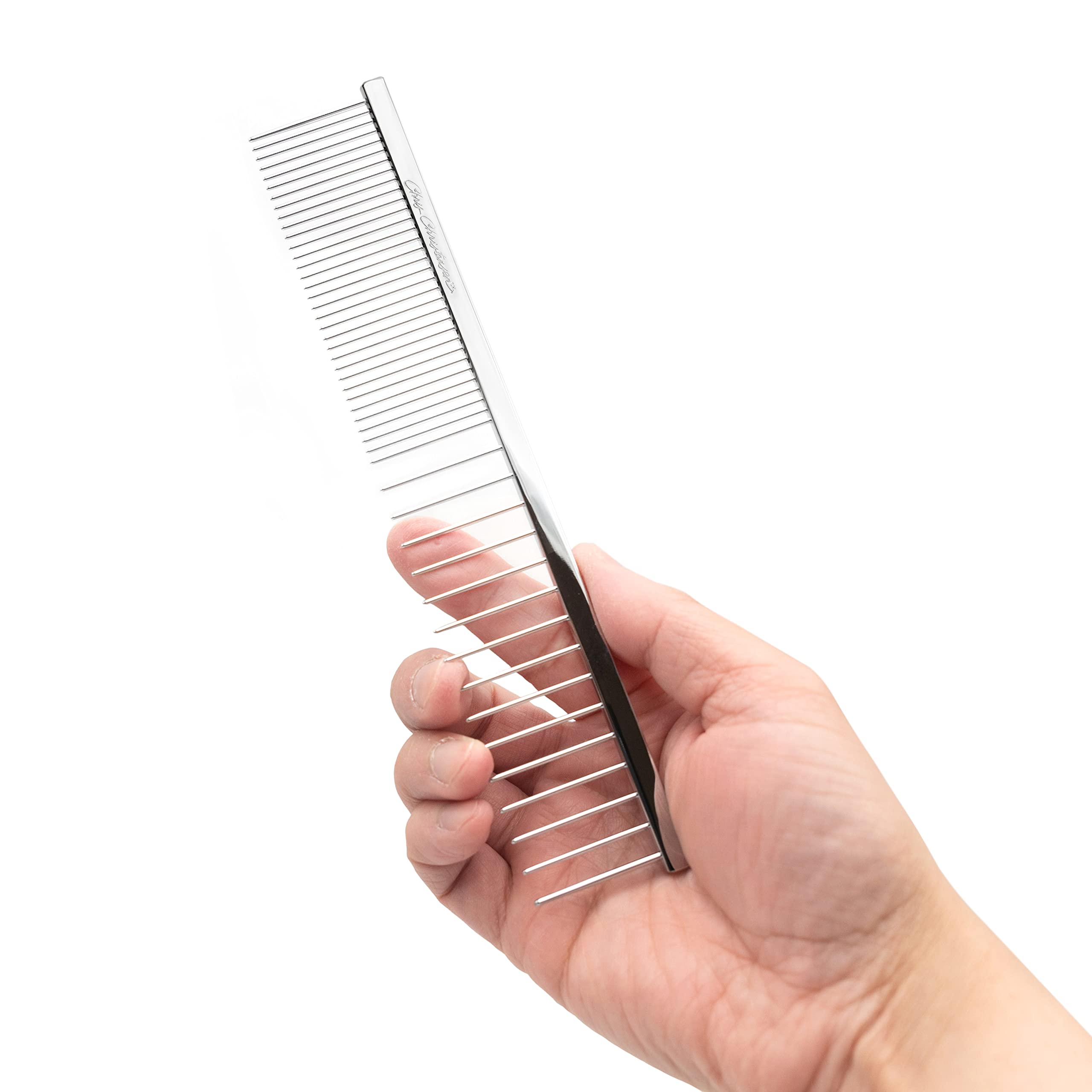 Chris Christensen 003 7.5 in. F/XC Greyhound-Style Butter Comb, Groom Like a Professional, Rounded Corners Prevent Friction and