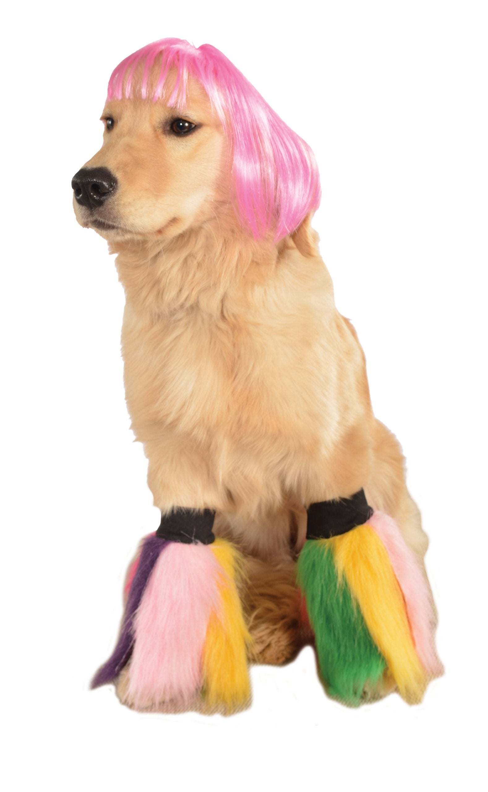 Rubie'S Wig For Pets, Medium To Large, Hot Pink Short Bob