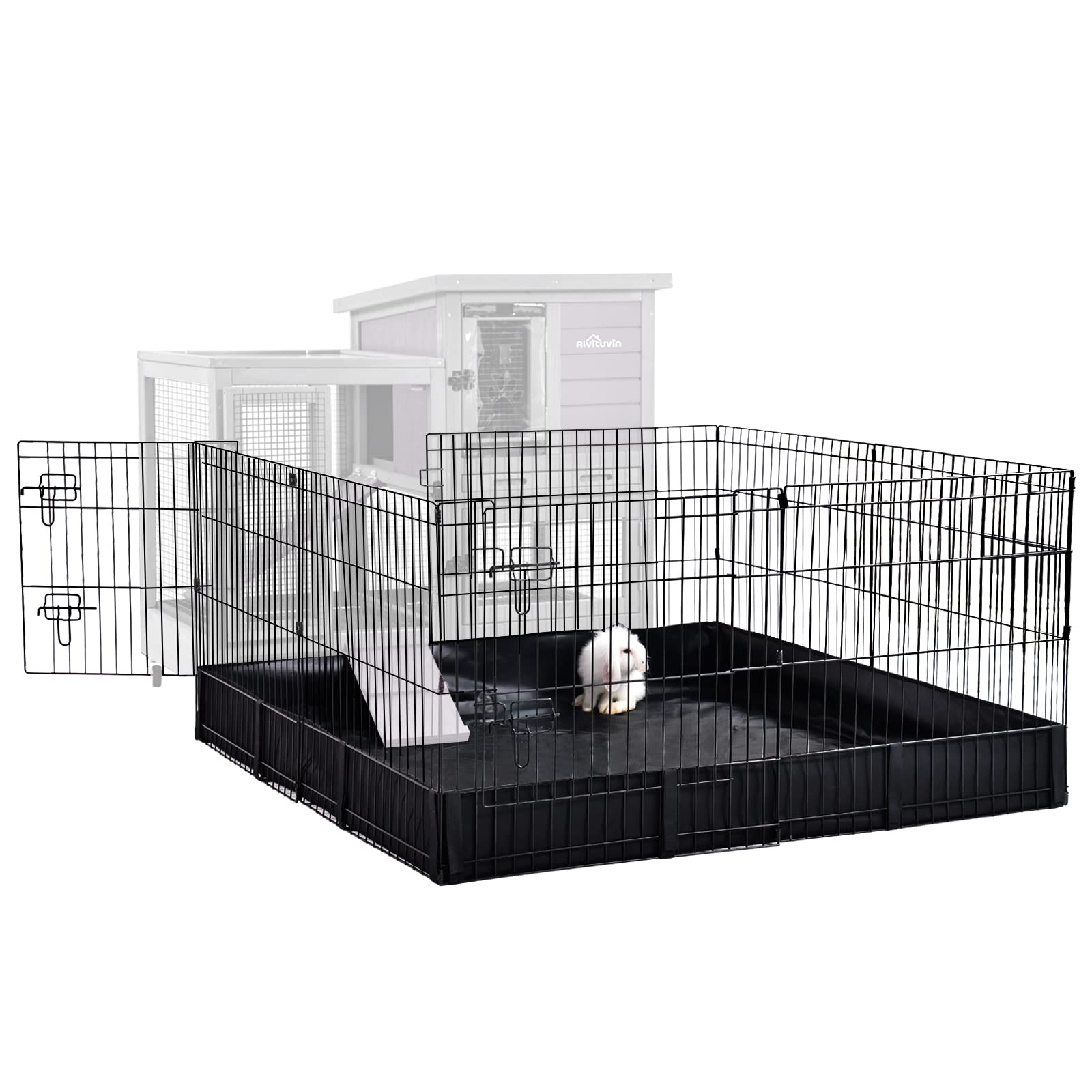 Pet Playpen, Small Animal Cage For Rabbits, Guinea Pigs, Ferret, Indoor Use