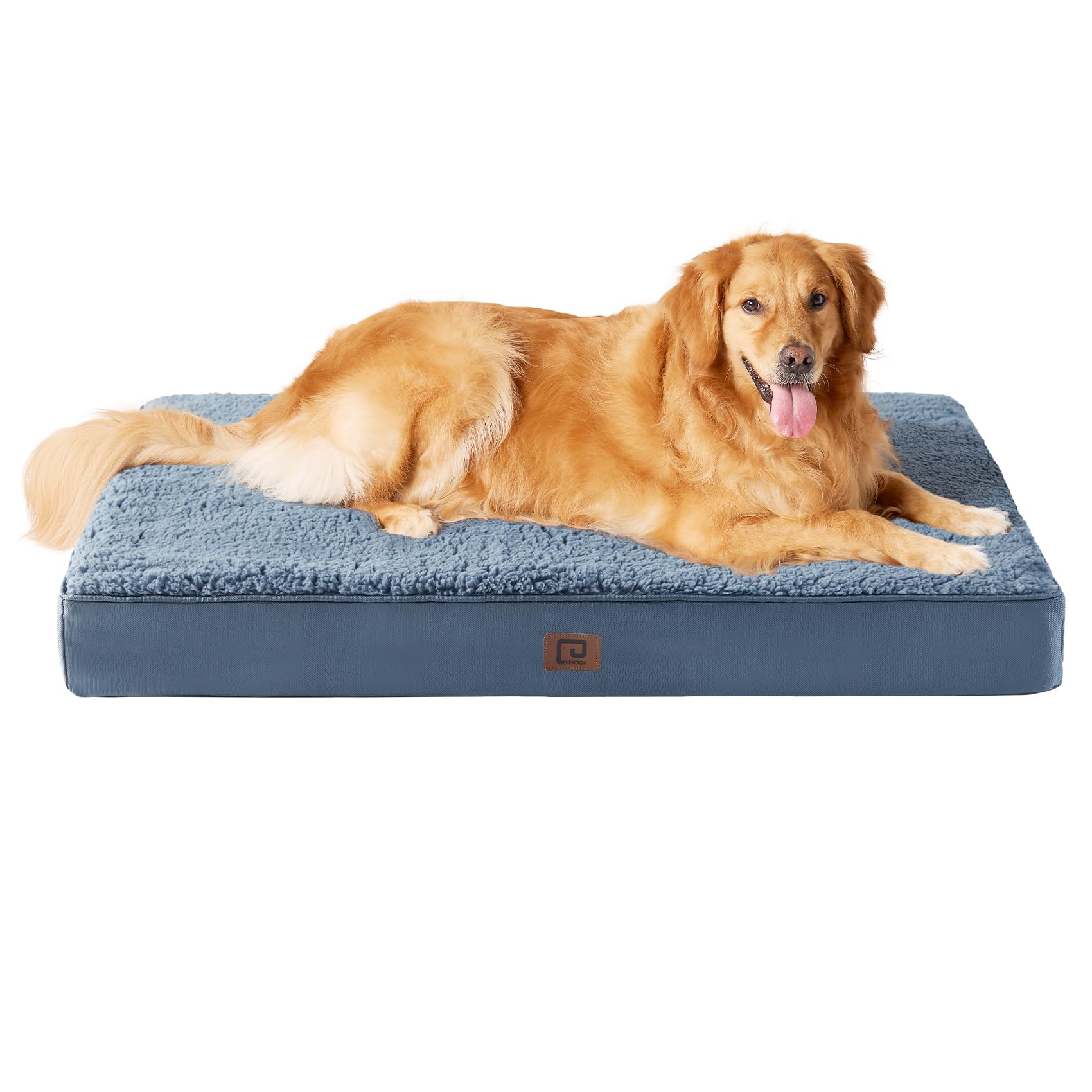 Eheyciga Orthopedic Xl Dog Beds For Extra Large Dogs With Removable Washable Cover, Spa Blue, 44X32