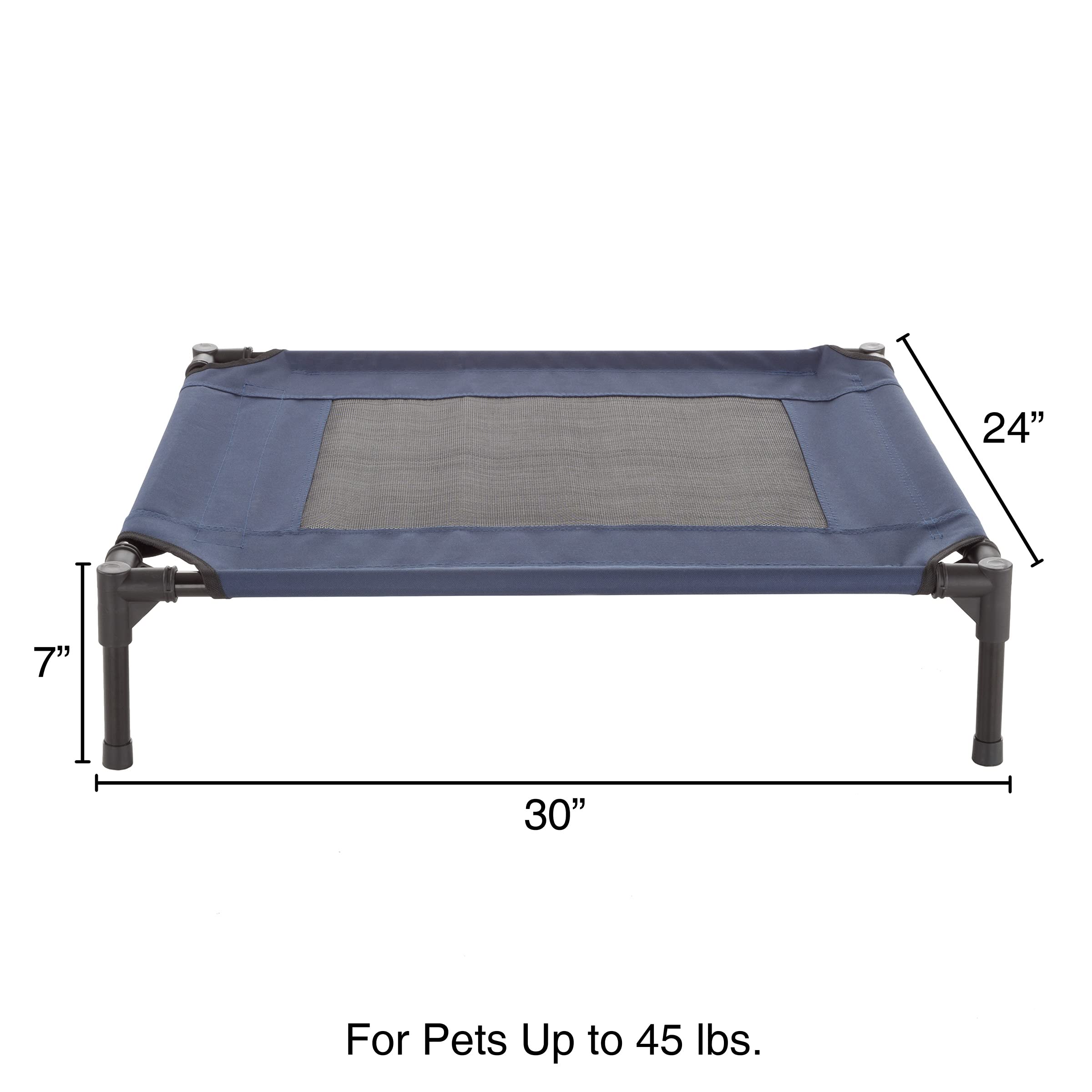 Elevated Dog Bed - 30X24-Inch Portable Pet Bed With Non-Slip Feet - Indoor/Outdoor Dog Cot Or Puppy Bed For Pets Up To 50Lbs By