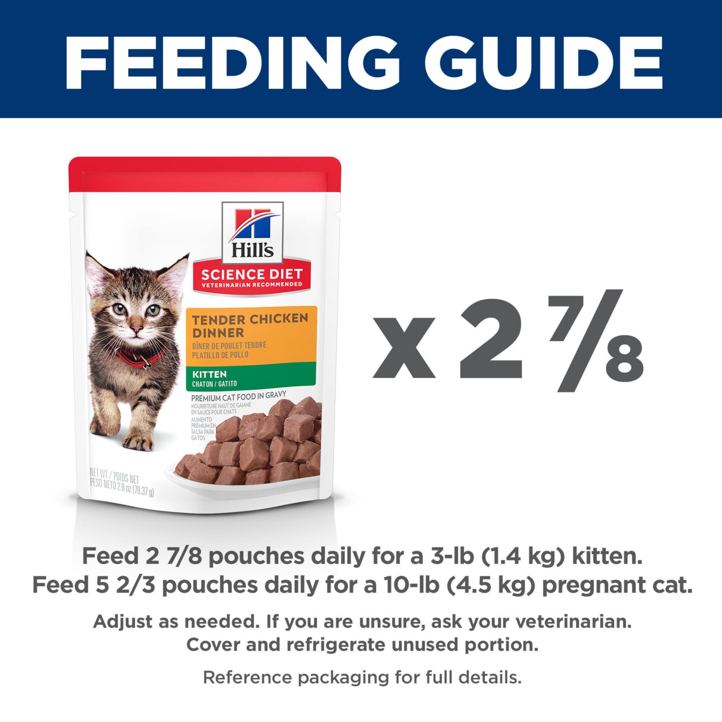 Hill s Science Diet Kitten, Kitten Premium Nutrition, Wet Cat Food, Chicken Stew, 2.8 oz Pouch, Case of 24