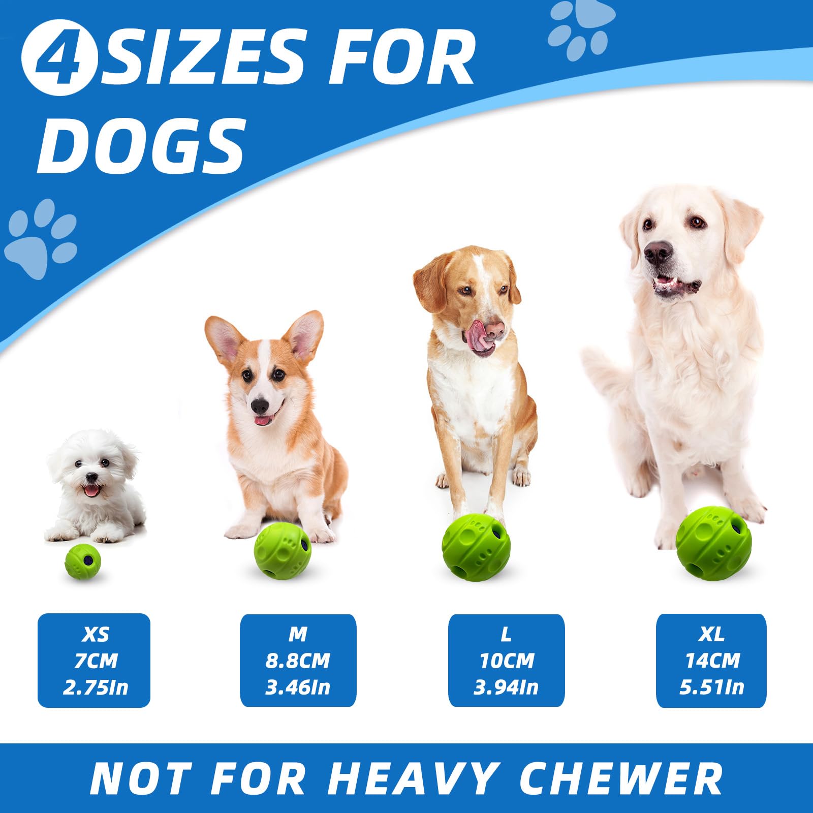 Shake And Laugh Dog Toys Ball, Interactive Dog Ball, No Paint, Gibbering Sound With Surface Concave Lines, Xs, 2.75 In (7 Cm)