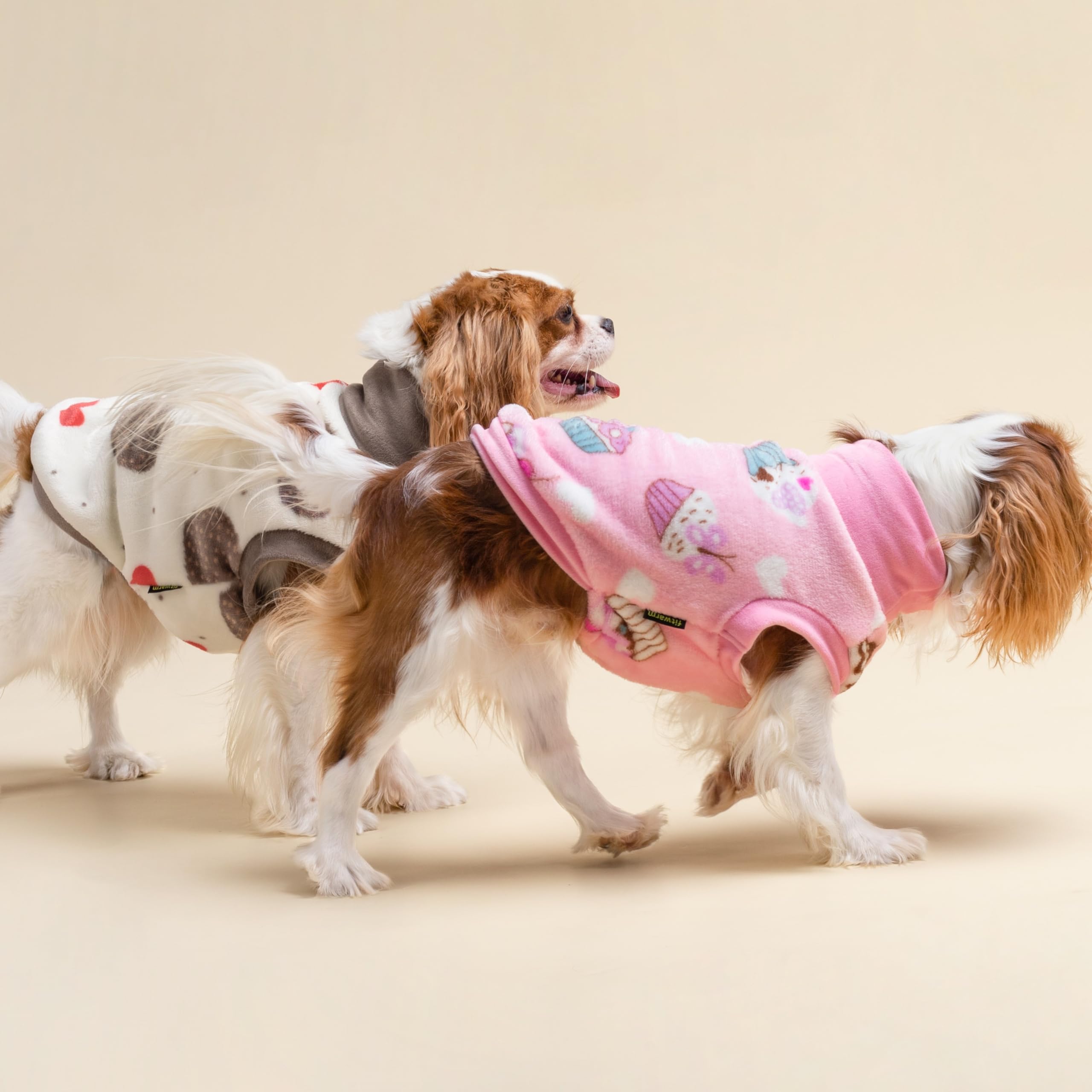 Fitwarm Fleece Cupcake Dog Sweater Vest, Dog Winter Clothes for Small Dogs Girl, Fleece Dog Coat, Doggy Pullover Jumper, Pet Out