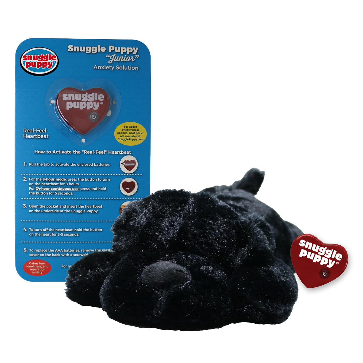 Original Snuggle Puppy Toys For Small Breeds - Heartbeat Puppy For Dogs - Pet Anxiety Relief And Calming Aid - Comfort Dog Toys 