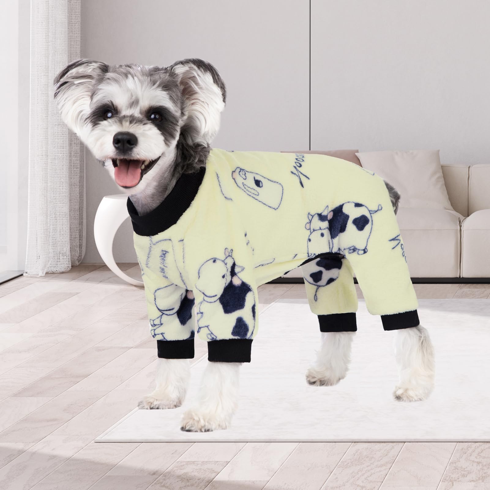 Aitoli Dog Pajamas For Small Dogs, Winter Dog Onesie, Warm Velvet Puppy Jumpsuit, Doggies Bodysuits, Girl Boy Dog Winter Clothes