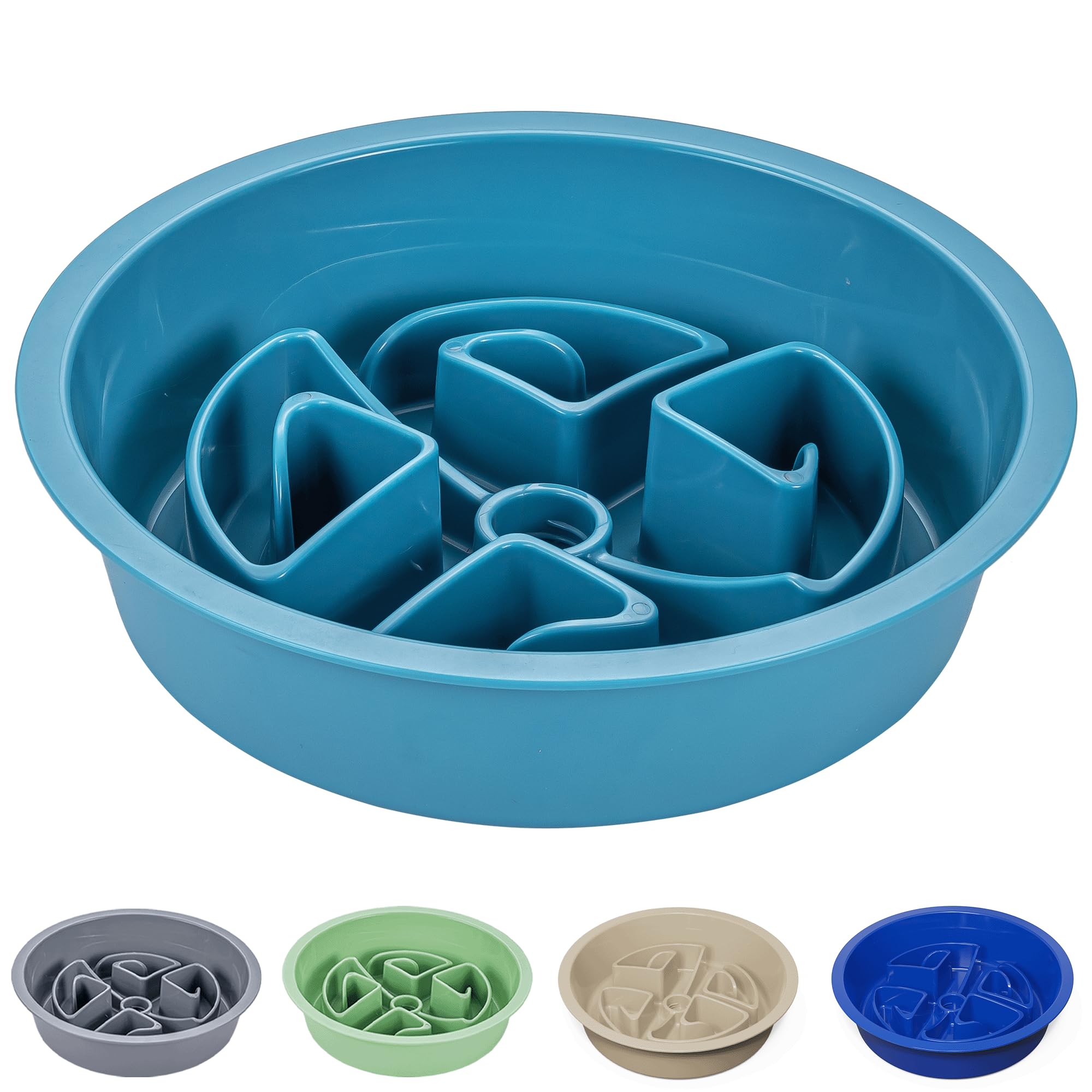 AVERYDAY Slow Feeder Dog Bowls for Large Breeds Fits Raised Feeding Station, Puzzle Dog Food Bowls to Slow Down Eating, Dogs Fee