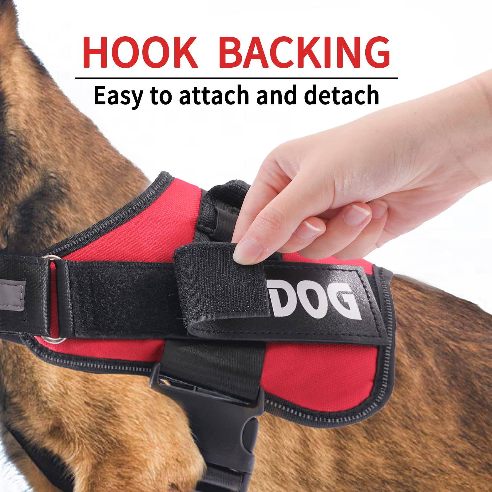 Dog Vest Patches, Service Dog/In Training/Emotional Support/Therapy Dog/Do Not Pet Pu Patches - 2 Free Removable Dog Tags For Do