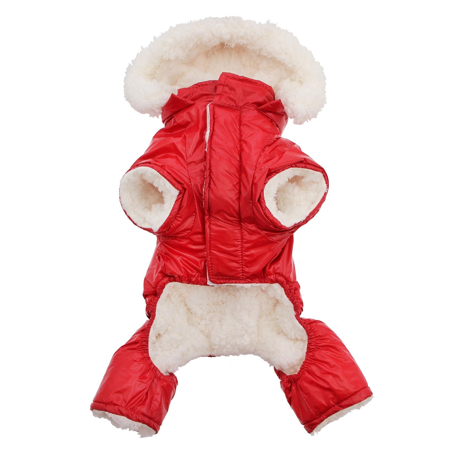 Doggie Design Red Ruffin It Dog Snow Suit Harness (Medium)