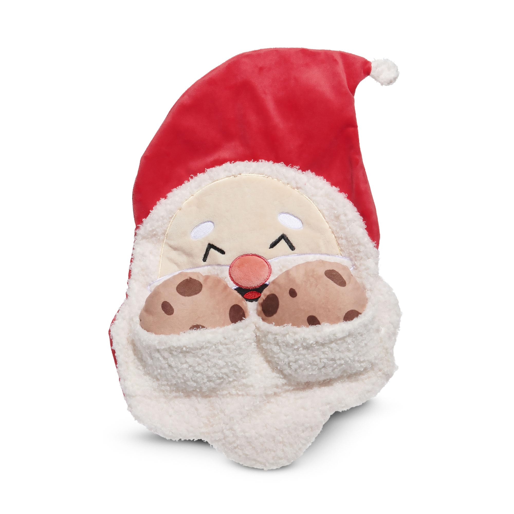 Barkbox Kris Krumble Holiday Plush Toy Jolly Squeaky Fun For Medium To Large Dogs With Crinkle & Fuzzy Beard (3 Part)