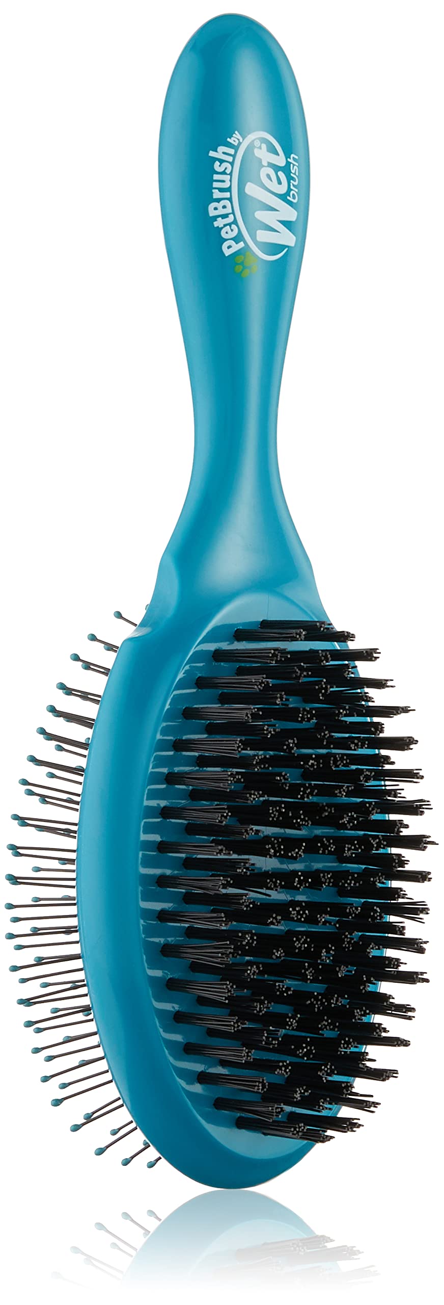 Wet Brush Ultimate Grooming Pet Brush, 2-In-1 Dual Sided Detangling Pet Brush - Ultra Soft Intelliflex Bristles Removes Loose Hair & Dirt - Pet Grooming Detangler Brush For Dogs, Cats, Rabbits - Teal