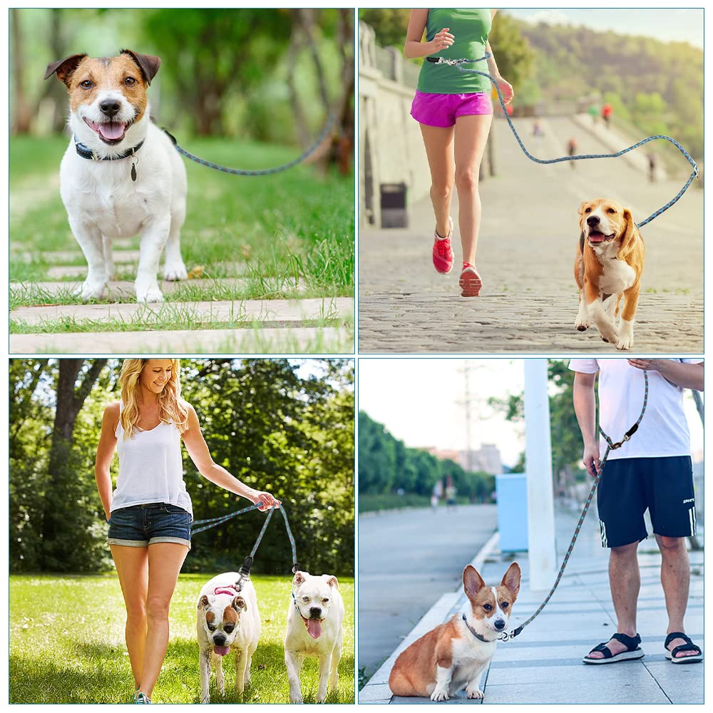 Pawstrip Hands Free Dog Leash Multifunctional Dog Running Leash Reflective Waist Leash For Dog Walking Adjustable Crossbody Dog Training Leash Nylon Double Leashes For Small Medium Large Dogs (Gray)