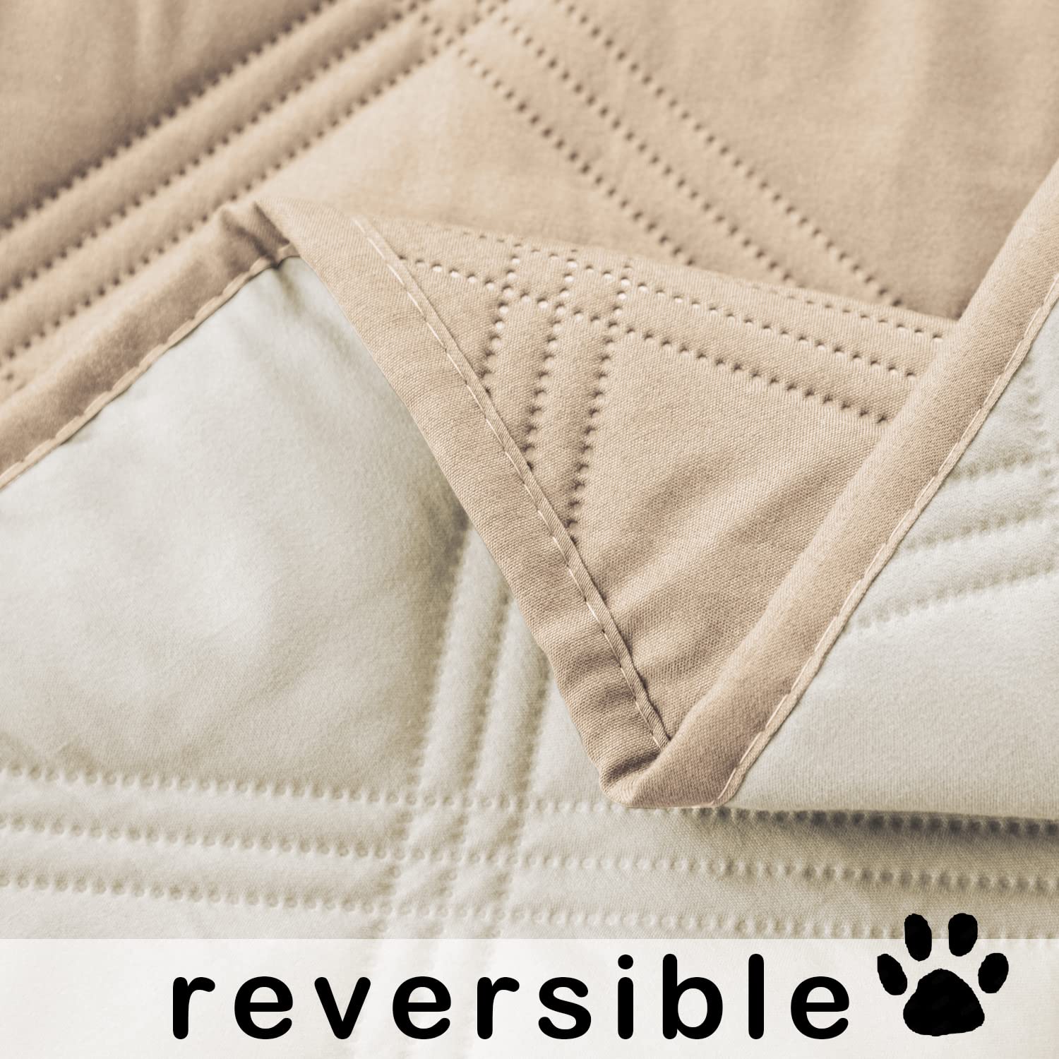 fuguitex Waterproof Dog Blanket, Pet Friendly Reversible Throw Essential for Small Dogs, Tear Resistant Leakproof Washable Couch