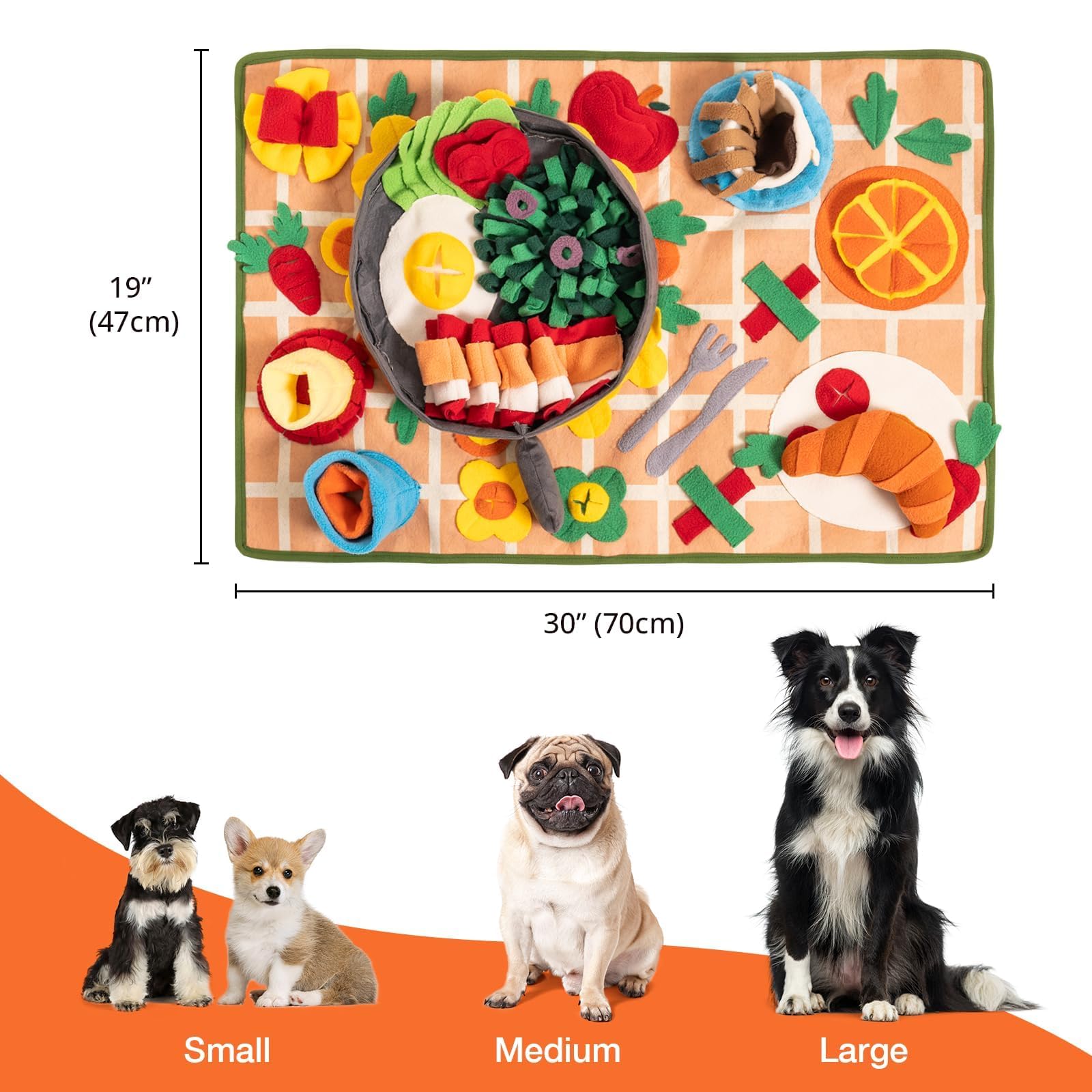 Snuffle Mat for Dogs Removable Themed Dog Snuffle Mat for Boredom & Training Slow Feeding - Interactive Puppy Snuffle Mat Encour