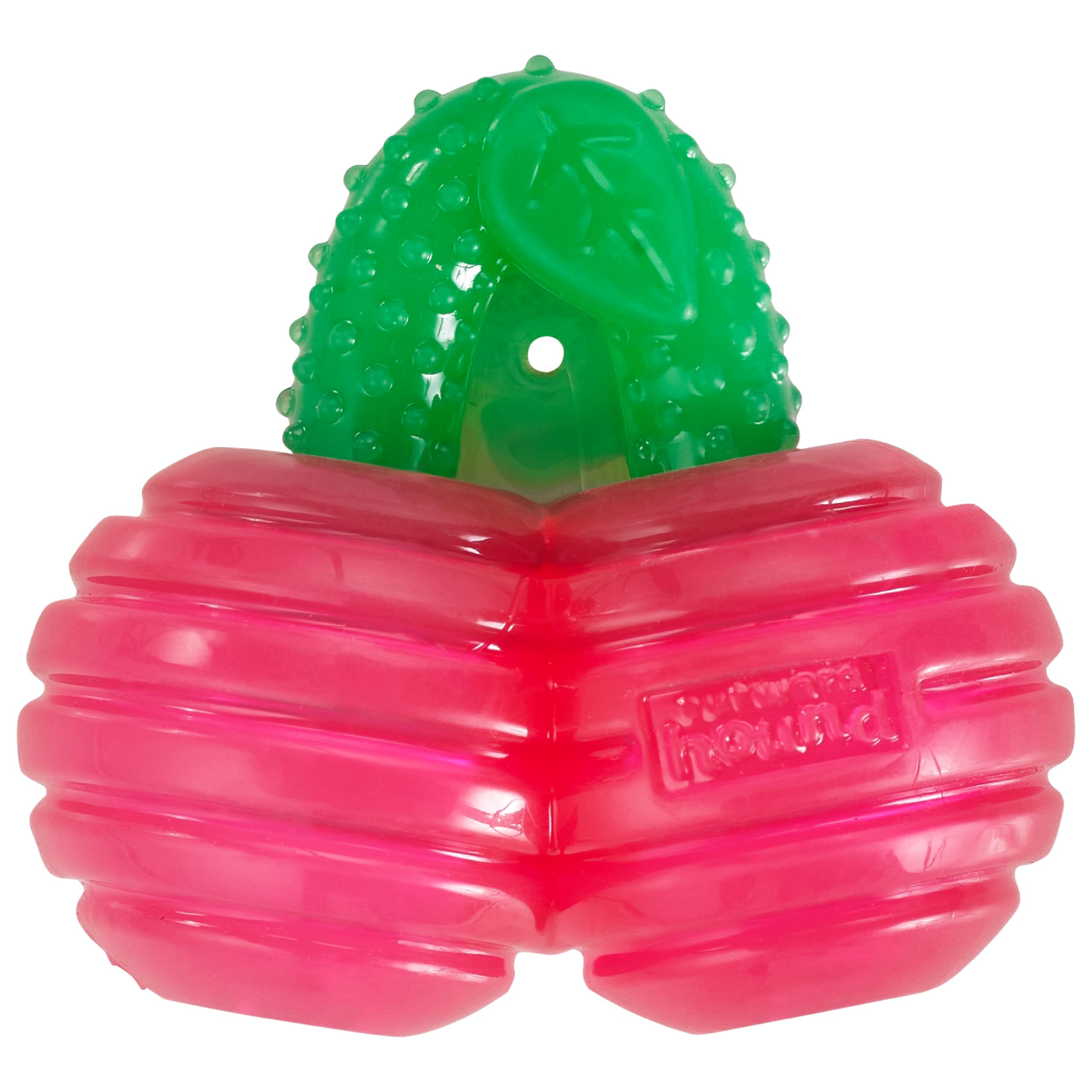 Outward Hound Gummiez Cherries 2-In-1 Dog Chew Toy And Treat Stuffer, Red