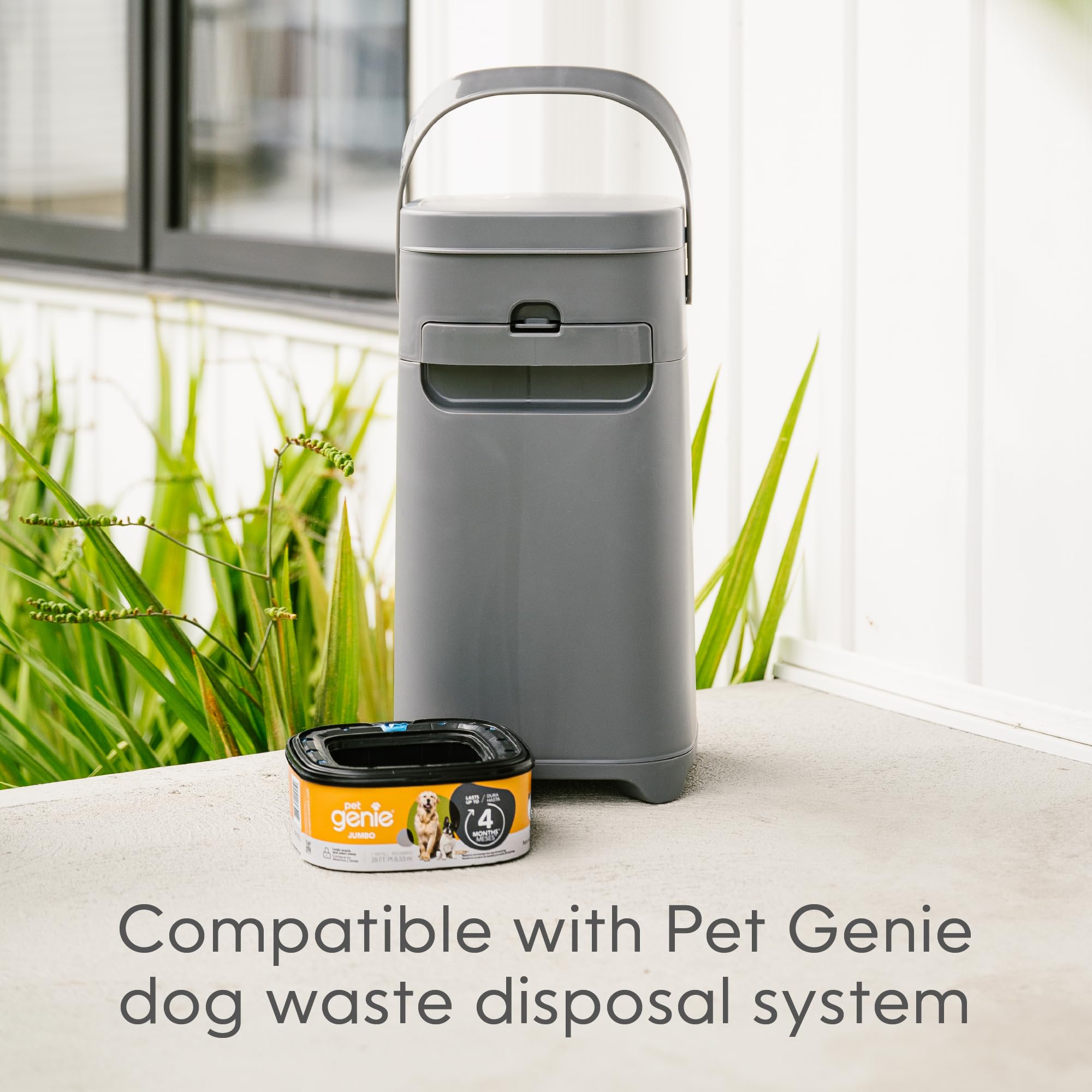 Pet Genie ?Jumbo Refill 1-Pack ?Up To 4 Months Of Supply - Ultimate Odor Control Dog Poop Bags