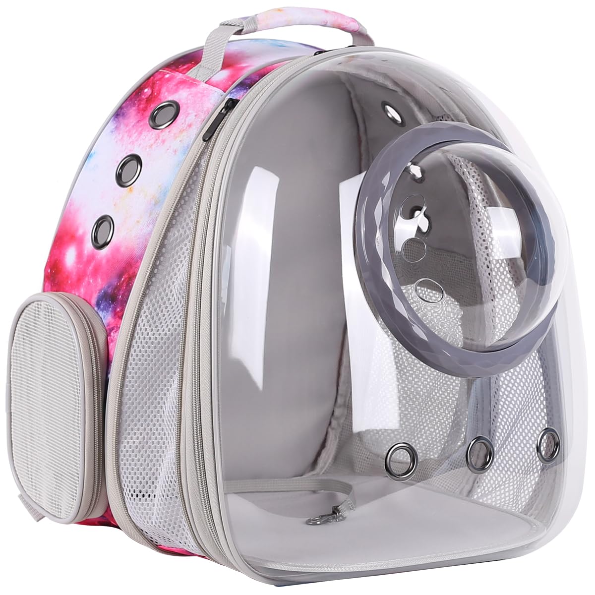 Pimoka Cat Carrier Backpack Galaxy Front Expandable Large Cat Backpack Bubble - Pet Carrier Backpack for Small Dogs Fit up to 20
