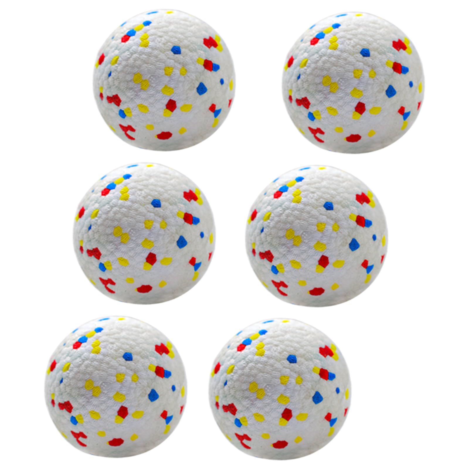 Mekaple Dog Balls 2.5 Inch, Indestructible Dogs Tennis Balls 6 Pack For Aggressive Chewers, Durable Bouncy Floating Interactive 