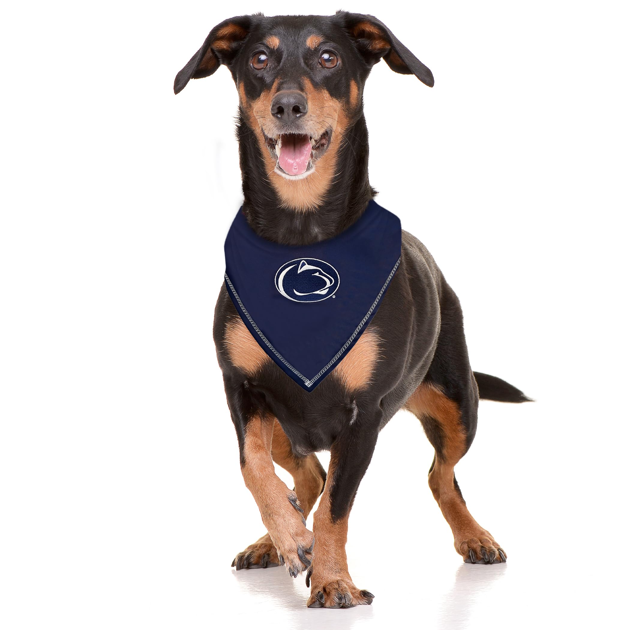 Pets First Ncaa Penn State Nittany Lions Tie Bandana, Size Large/X-Large. Dog Bandana Scarf Bib For Pet Cat Dog. The Ultimate Ga
