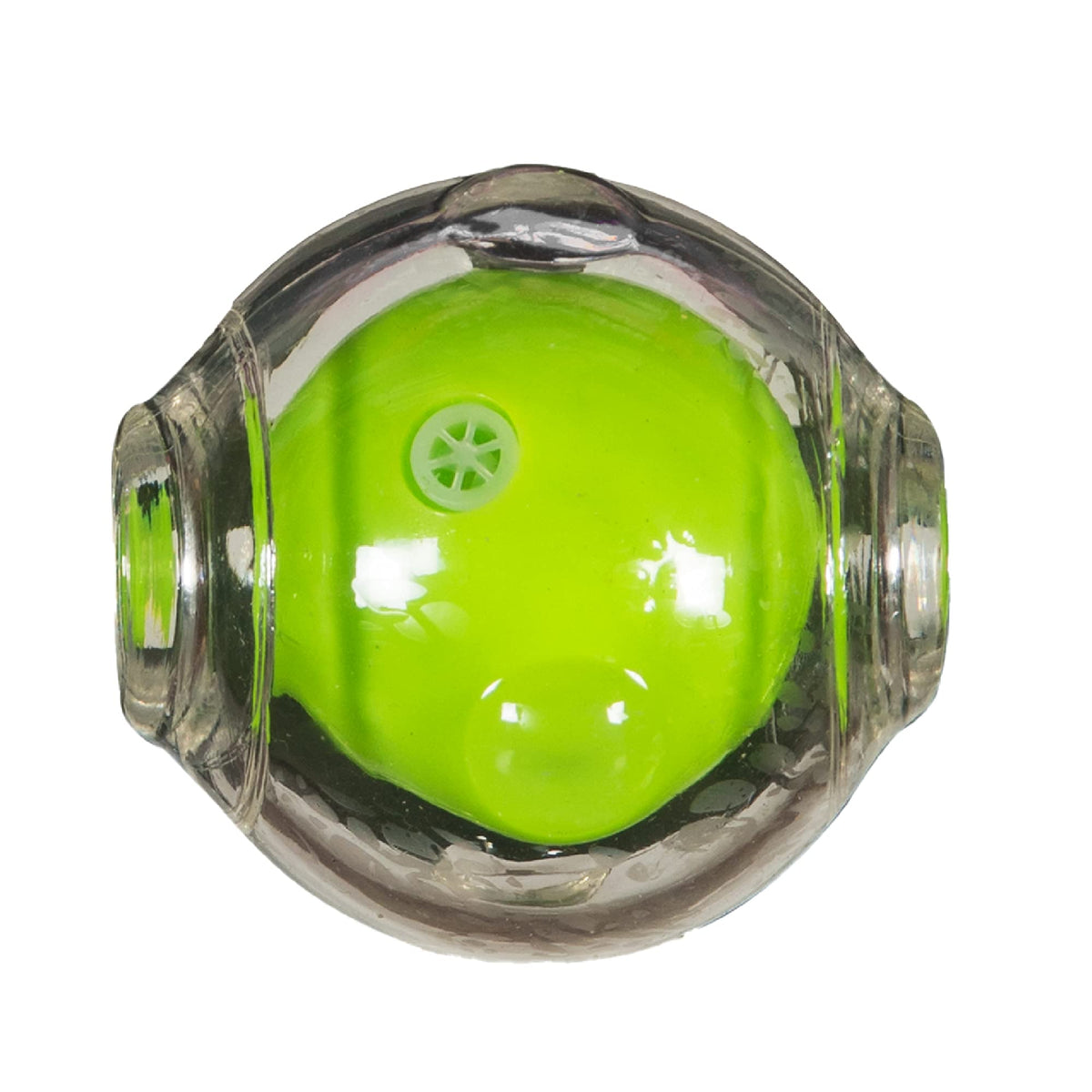 Chase 'N Chomp Amazing Squeaker Ball Toy For Pets, Clear, 2.5 Inch