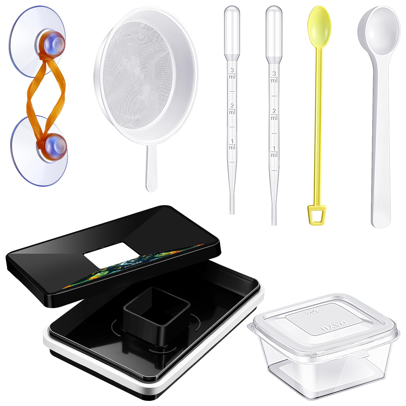 LEIFIDE Brine Shrimp Hatchery Incubator Kit Dish, Efficient and Easy Brine Shrimp Hatchery Collect with Net, Measuring Cup, Eggs