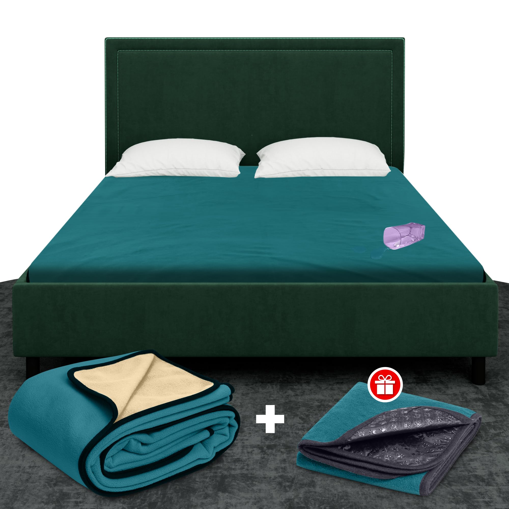 Waterproof Blanket For Intimacy, Queen Size Intimacy Blanket For Adults, Ultra-Soft Noiseless Mattress Furniture Protector, Reve