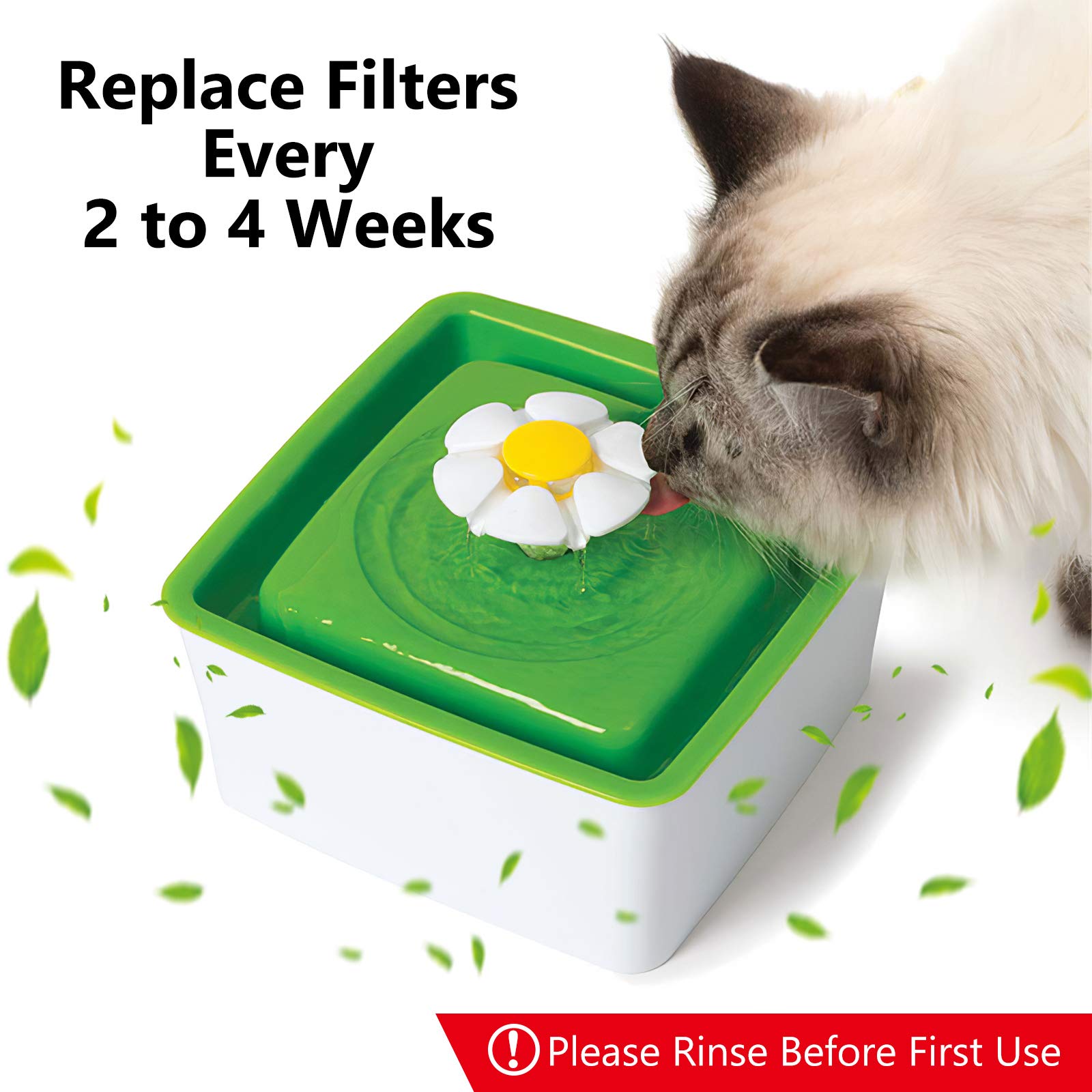 Myfatboss Replacement Carbon Filters, Pet Water Filters Fountain Filters Compatible With Catit Mini Flower Fountain, Pack Of 12