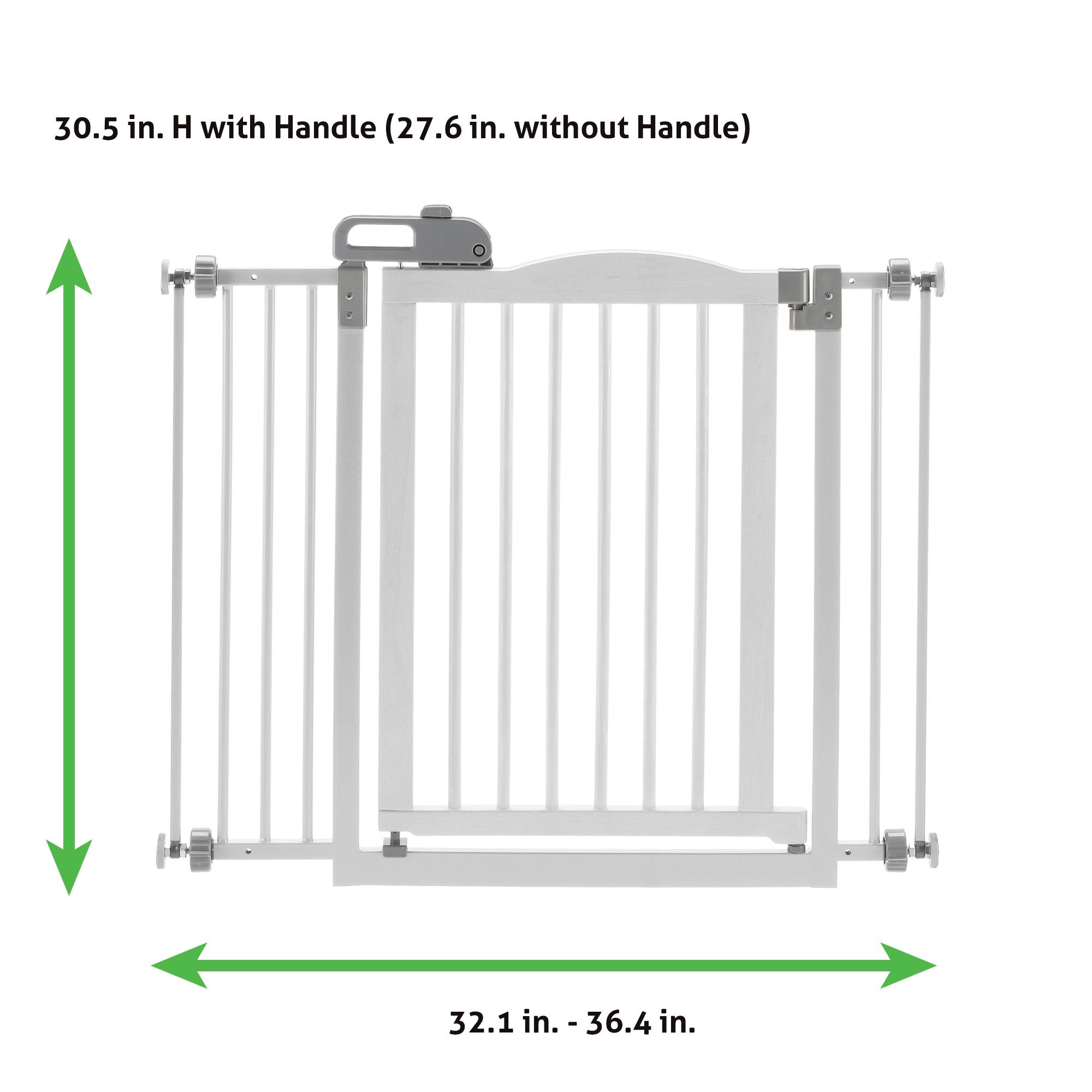 Richell One-Touch Gate II, Dog gate, Fits Openings from 32.1-36.4&quot;, White, 30.5&quot; H
