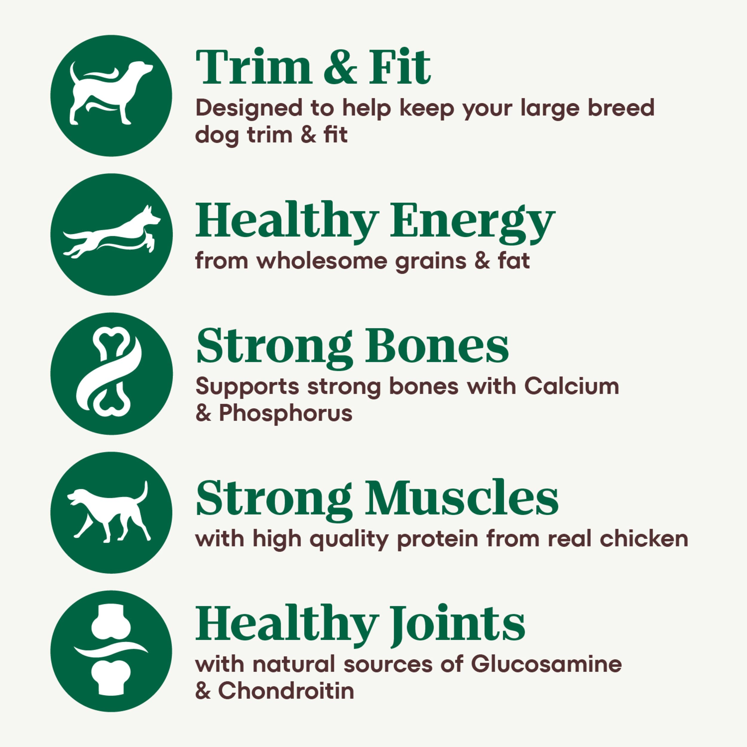 Nutro Natural Choice Senior Large Breed Dry Dog Food, Chicken and Brown Rice, 30 lbs.