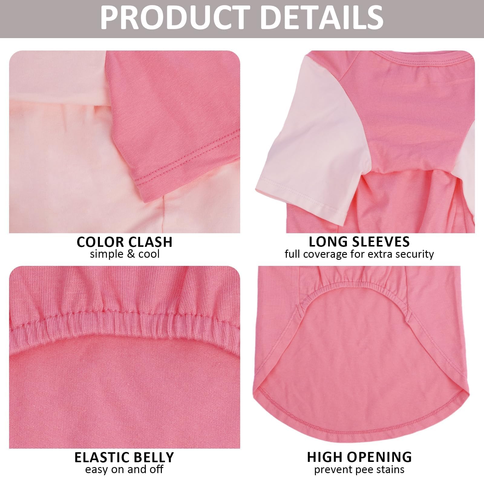 Ikipuko 2 Pack Large Dog T-Shirts 3Xl - Breathable Lightweight Cotton Shirt For Dogs, Shedding Control Sun Protection Summer Clo