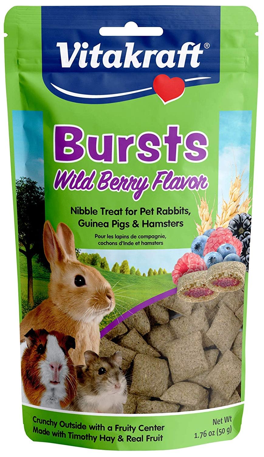 Vitakraft Bursts Small Animal Treats - Wild Berry Snacks - for Rabbits ...