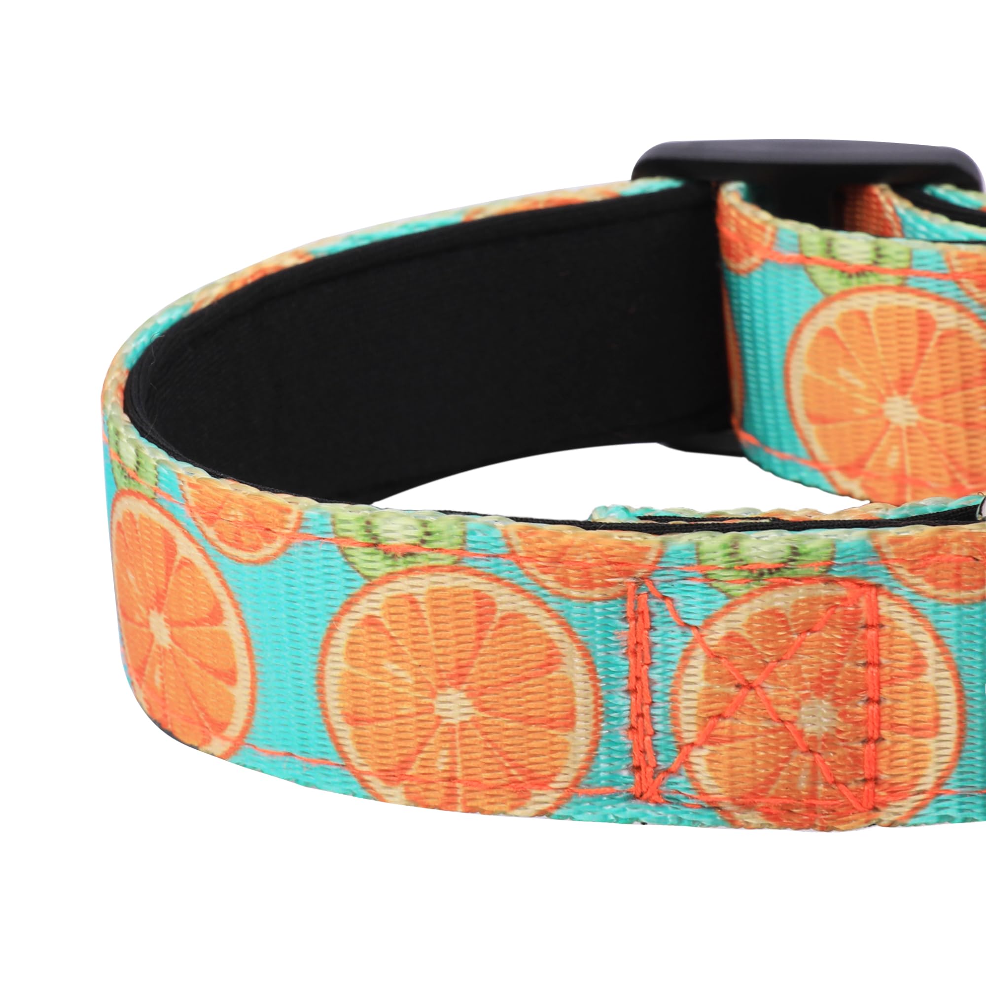 Pwod Reflective Dog Collar, Adjustable Soft Neoprene Padded Nylon Pet Collars With Buckle For Puppy And Small Dogs, Cats, Summer