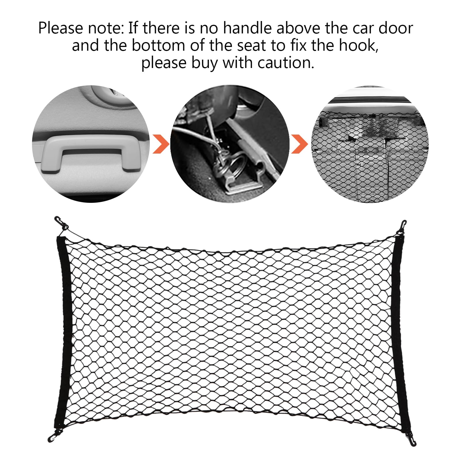 Dog Car Net Barrier For Suv - Pet Car Divider Back Seat Barrier Net, Easy To Install And Remove,Adjustable Car Dog Divider For T