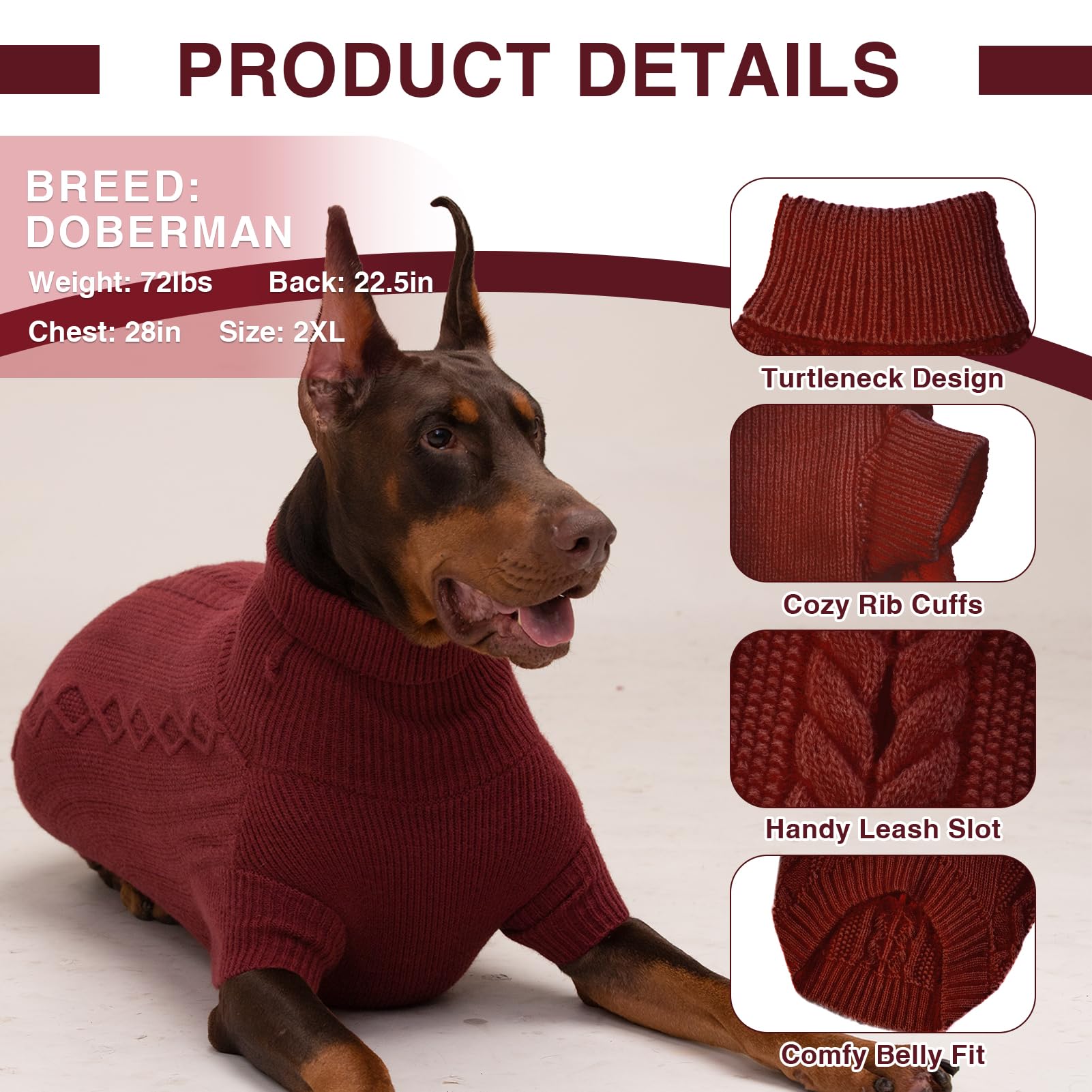 Peacockgreen Xs Dog Sweater For Female Teacup Chihuahua, Cat And Puppy Clothes - Warm Winter Christmas And Thanksgiving Sweater
