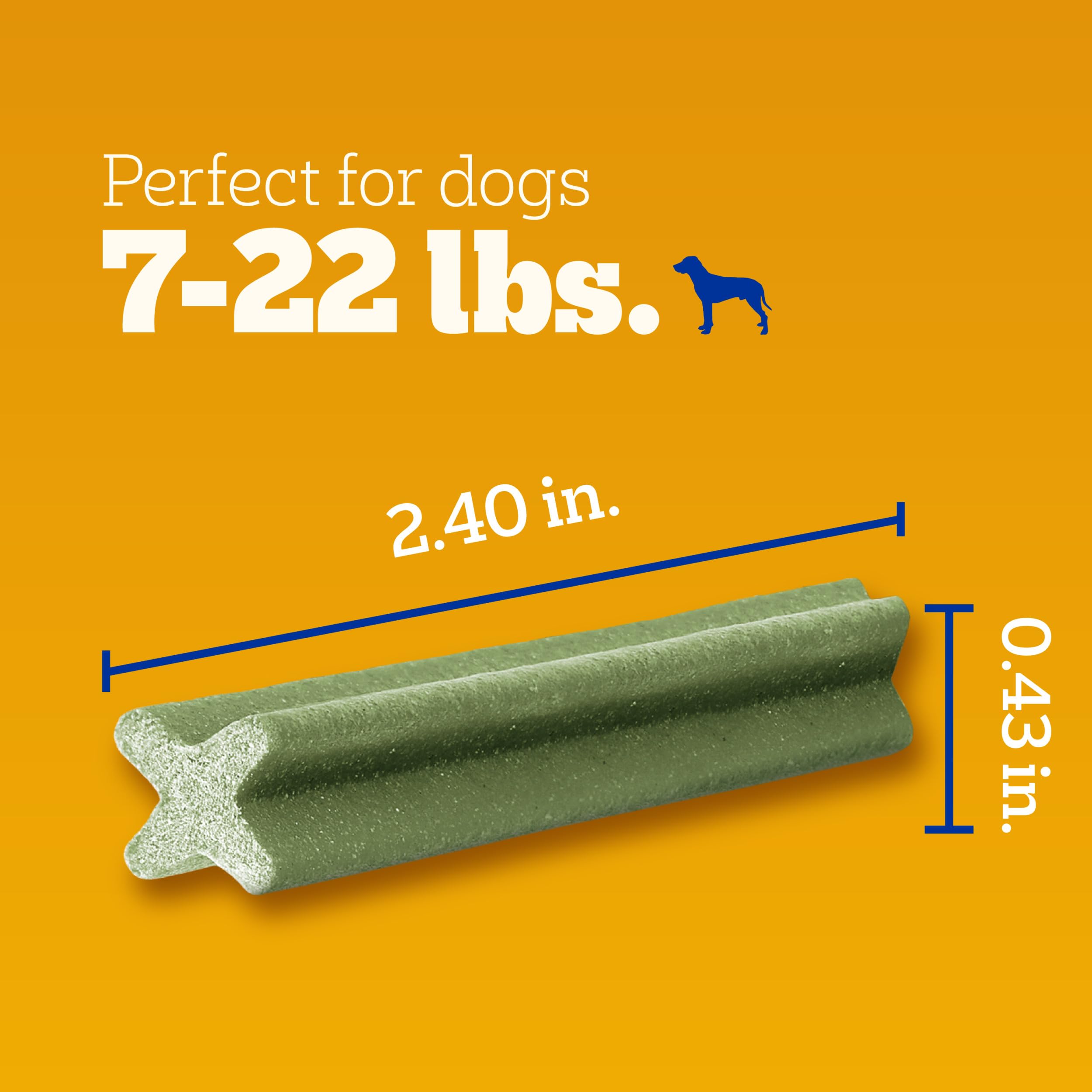 PEDIGREE DENTASTIX Dental Dog Treats for Toy/Small Dogs Fresh Flavor Dental Bones, 12.66 oz. Pack (51 Treats)