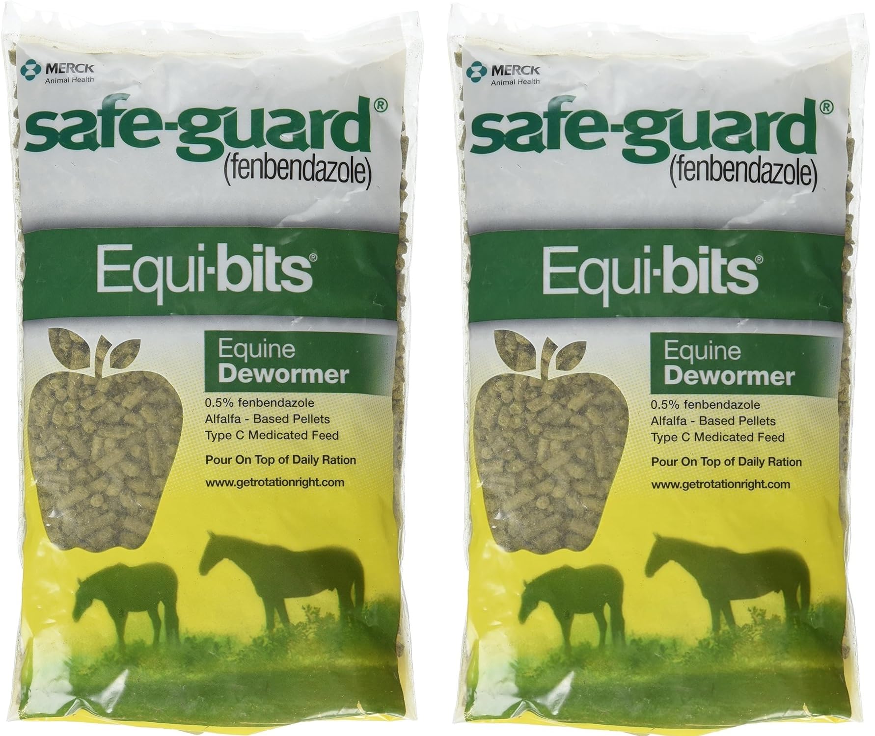 Intervet Safeguard Dewormer Pellets for Horses, 1.25-Pound (Pack of 2)
