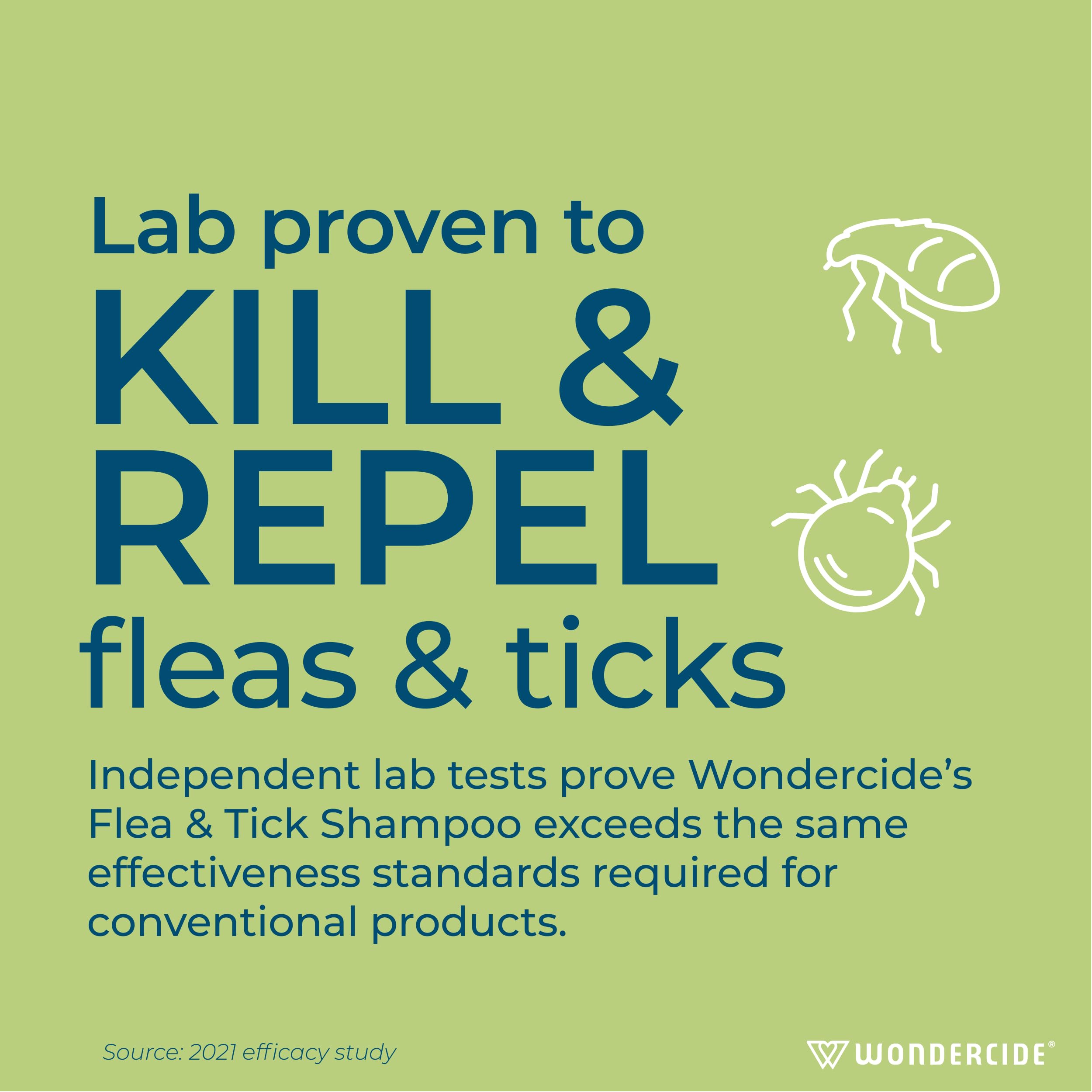 Wondercide - Flea & Tick Shampoo For Dogs And Cats - Flea And Tick Killer Treatment With Natural Essential Oils - For Pets Over