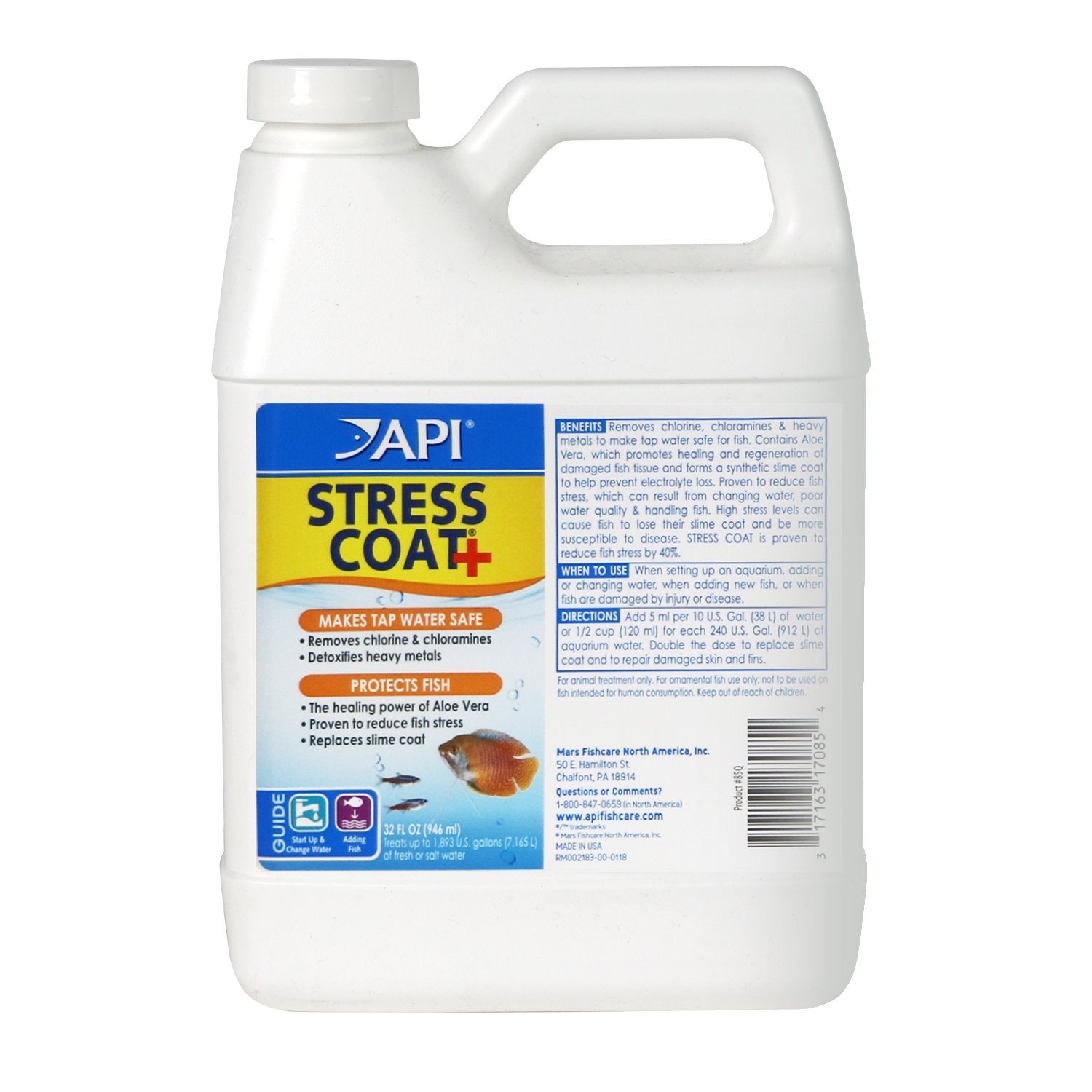 Api Stress Coat Aquarium Water Conditioner 32-Ounce Bottle