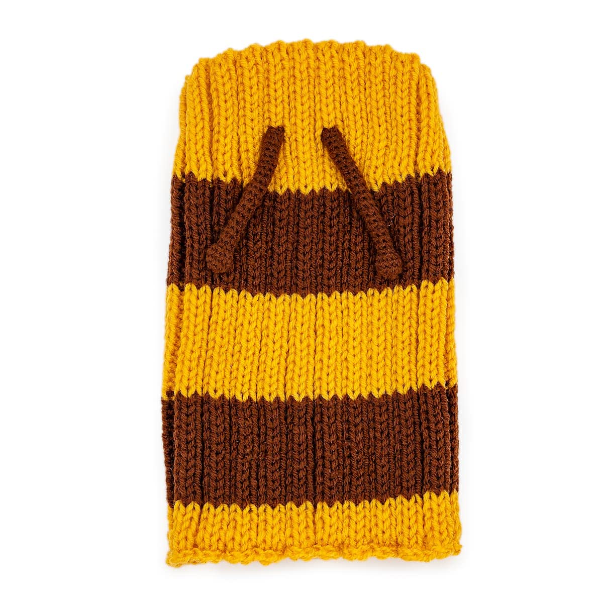 Zoo Snoods Bee Costume for Dogs, Large - Warm No Flap Ear Wrap Hood for Pets, Bumblebee Dog Outfit for Winters, Halloween, Chris